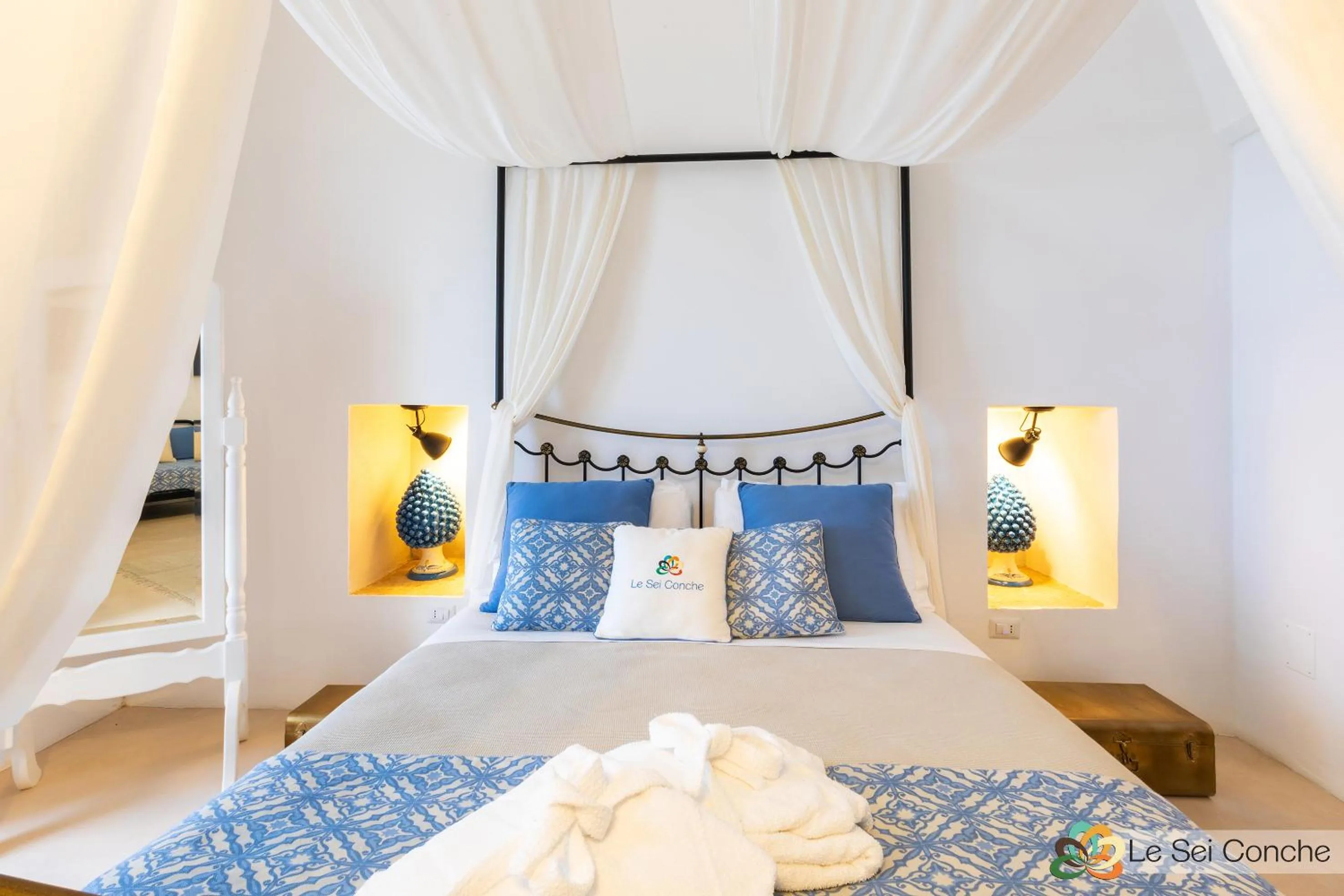 Bed in Le Sei Conche Relais & SPA