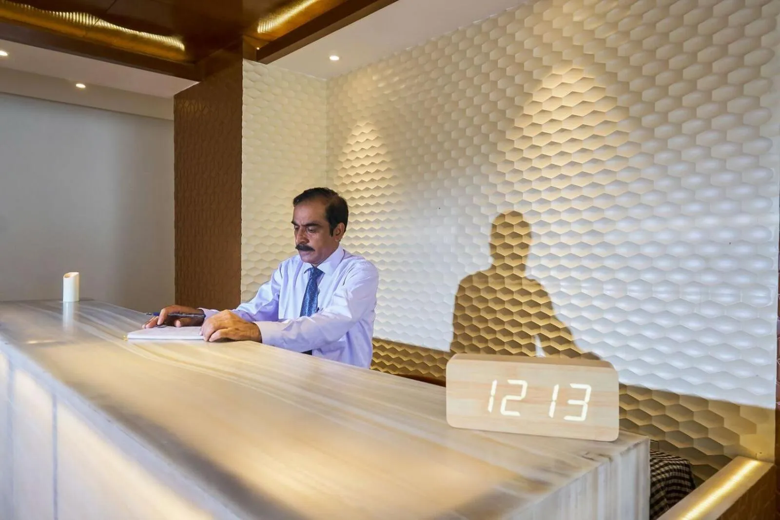 Lobby or reception in Ganpati Hotel Katra