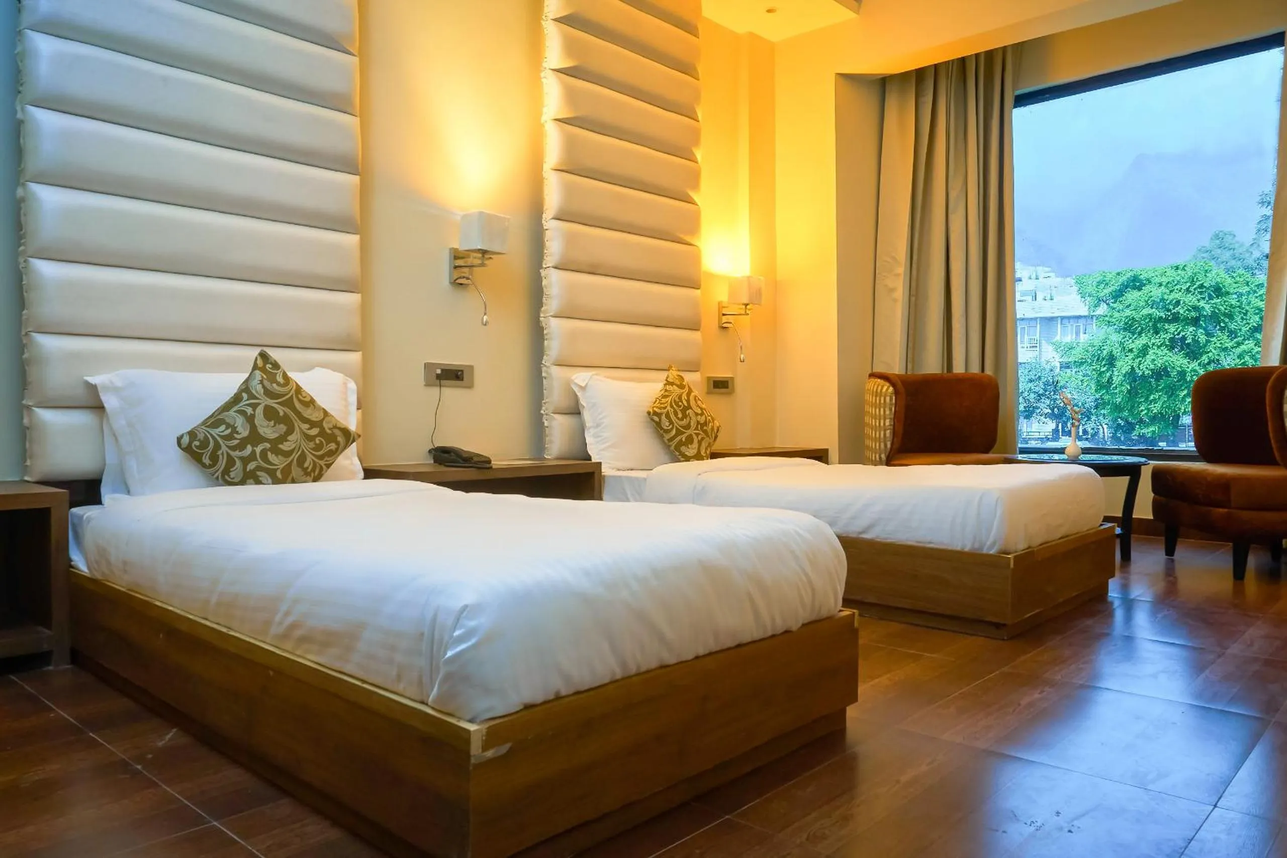 Bedroom, Bed in Ganpati Hotel Katra