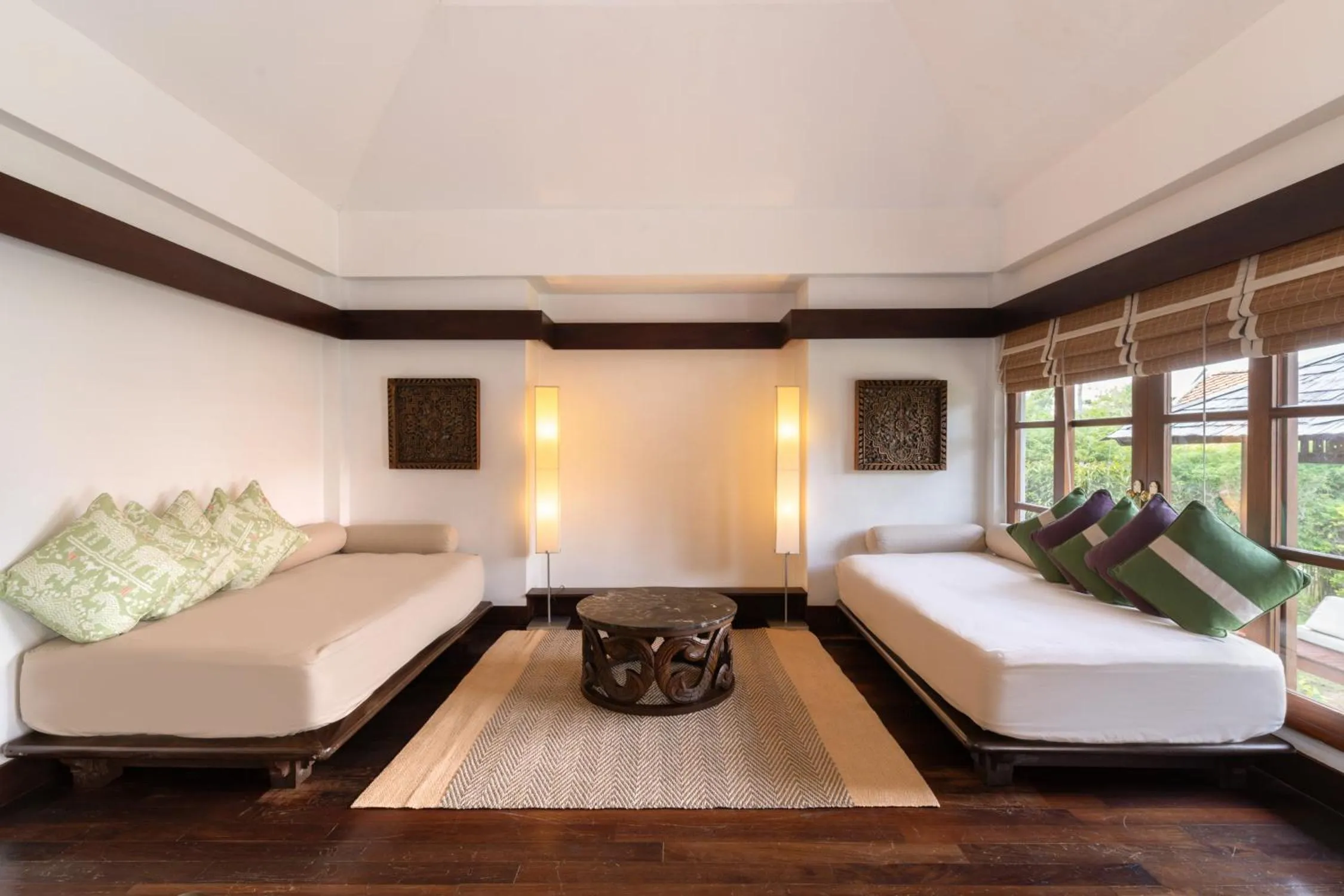 Living room, Bed in Napasai Samui