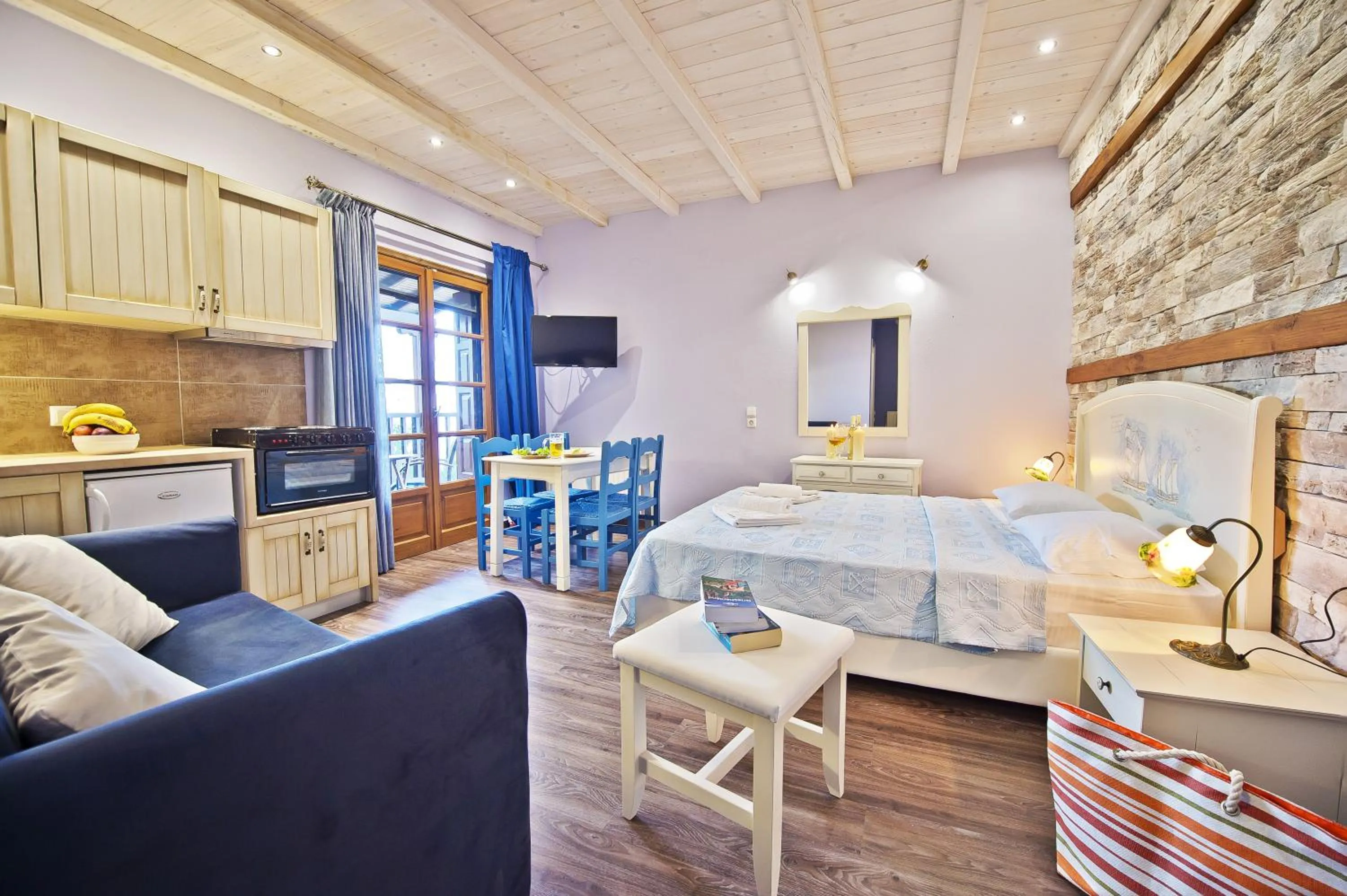 Day, Bed in Flamingo Hotel Pelion - Seaside Superior Studios & Suites