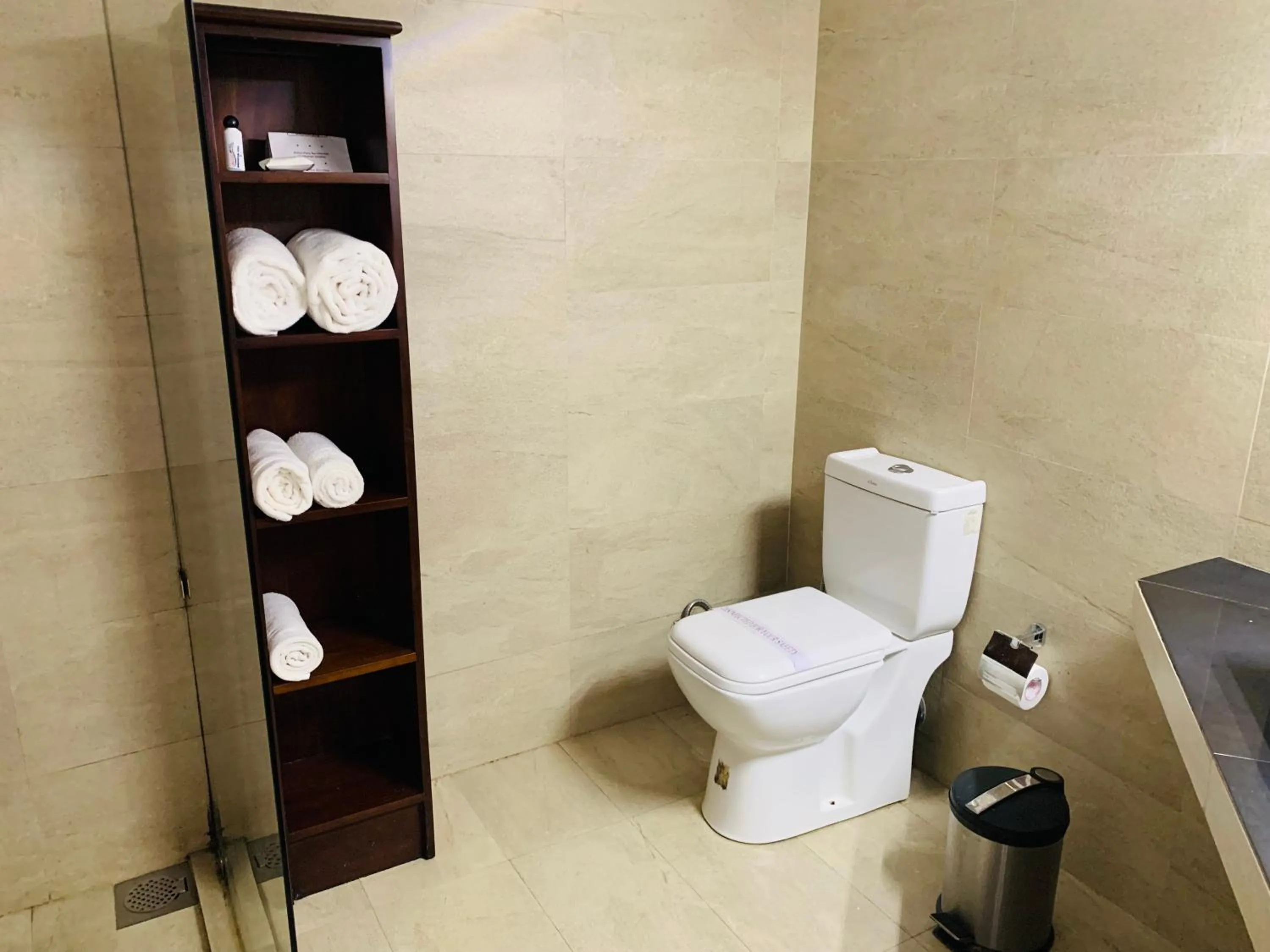 Bathroom in Hotel Gangaaddara