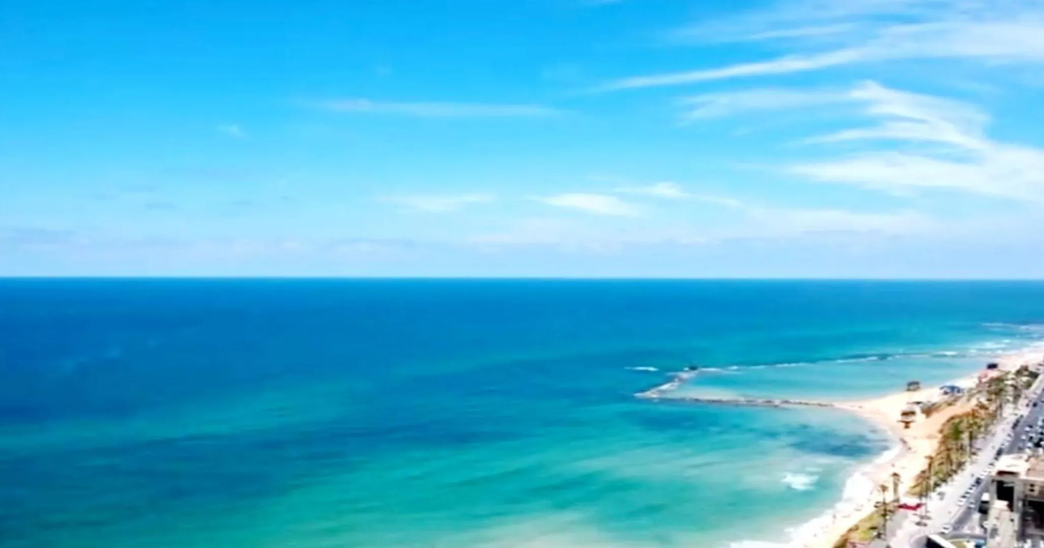 Bird's eye view in Beachfront Studio Apartment Bat Yam 412