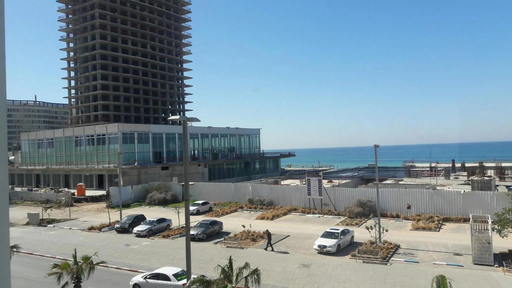 Property building in Beachfront Studio Apartment Bat Yam 412
