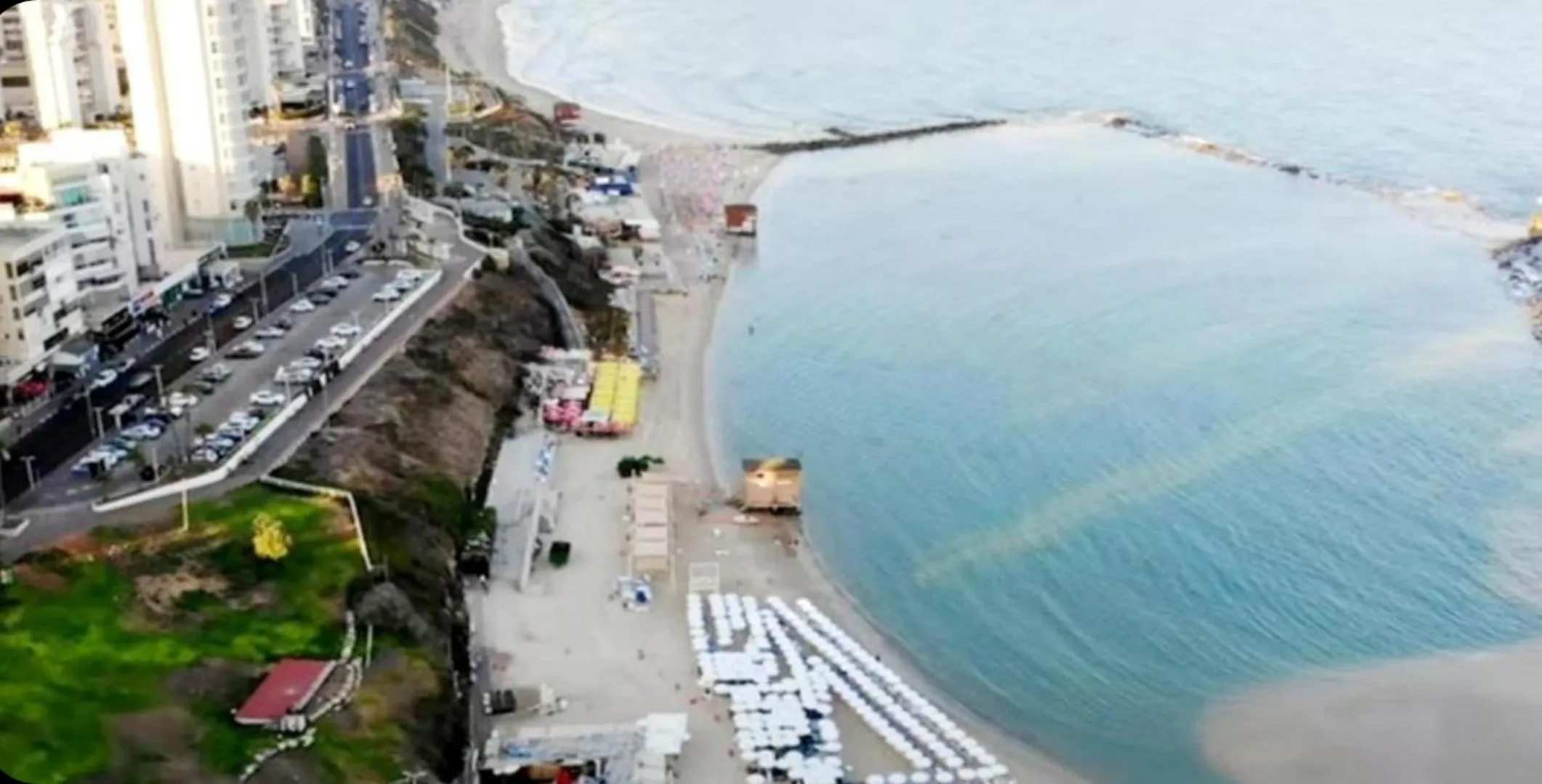 Bird's eye view in Beachfront Studio Apartment Bat Yam 412