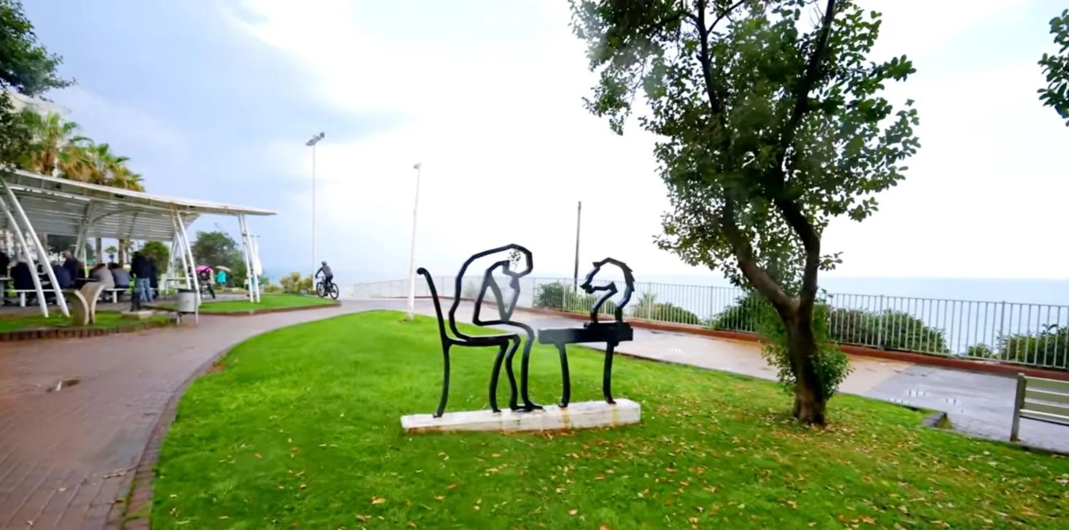 Children play ground in Beachfront Studio Apartment Bat Yam 412