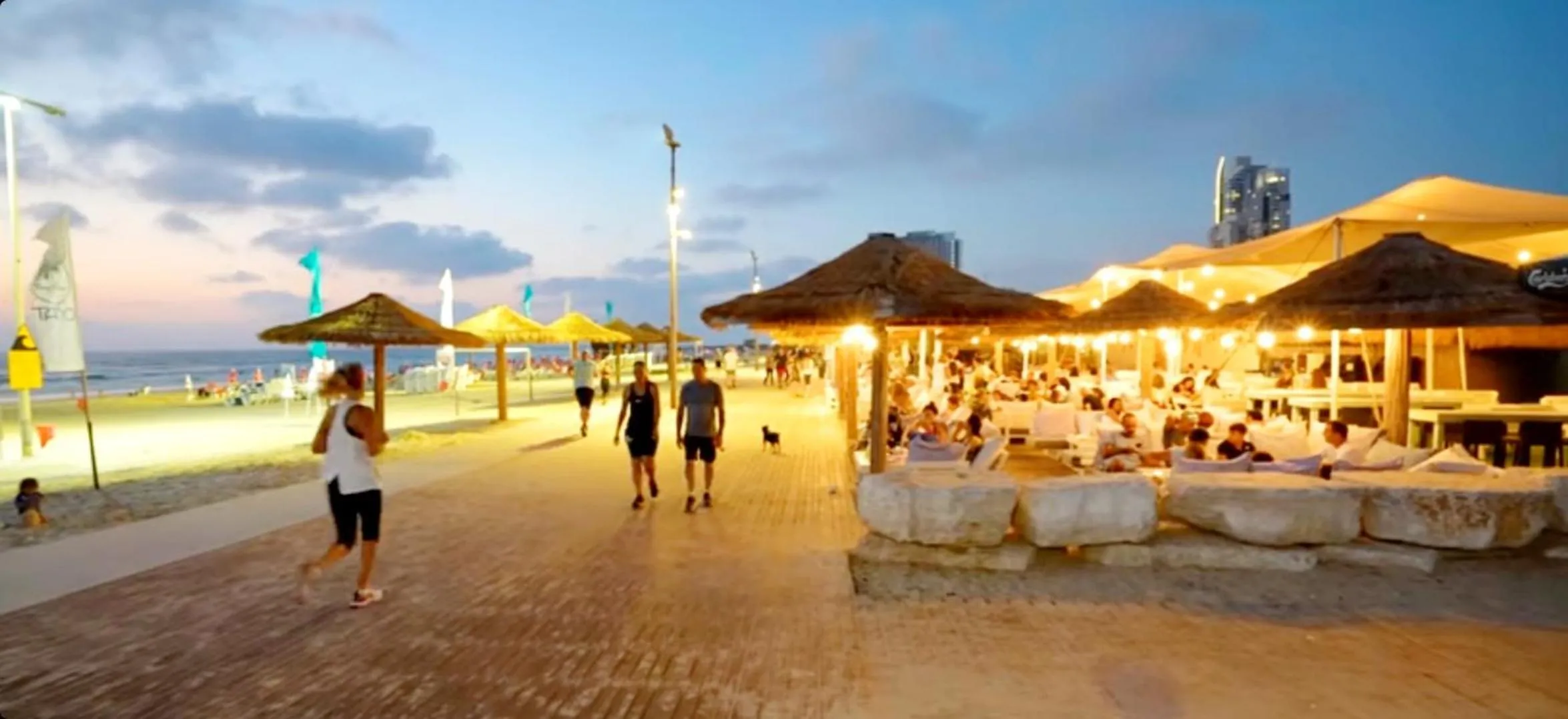 People in Beachfront Studio Apartment Bat Yam 412