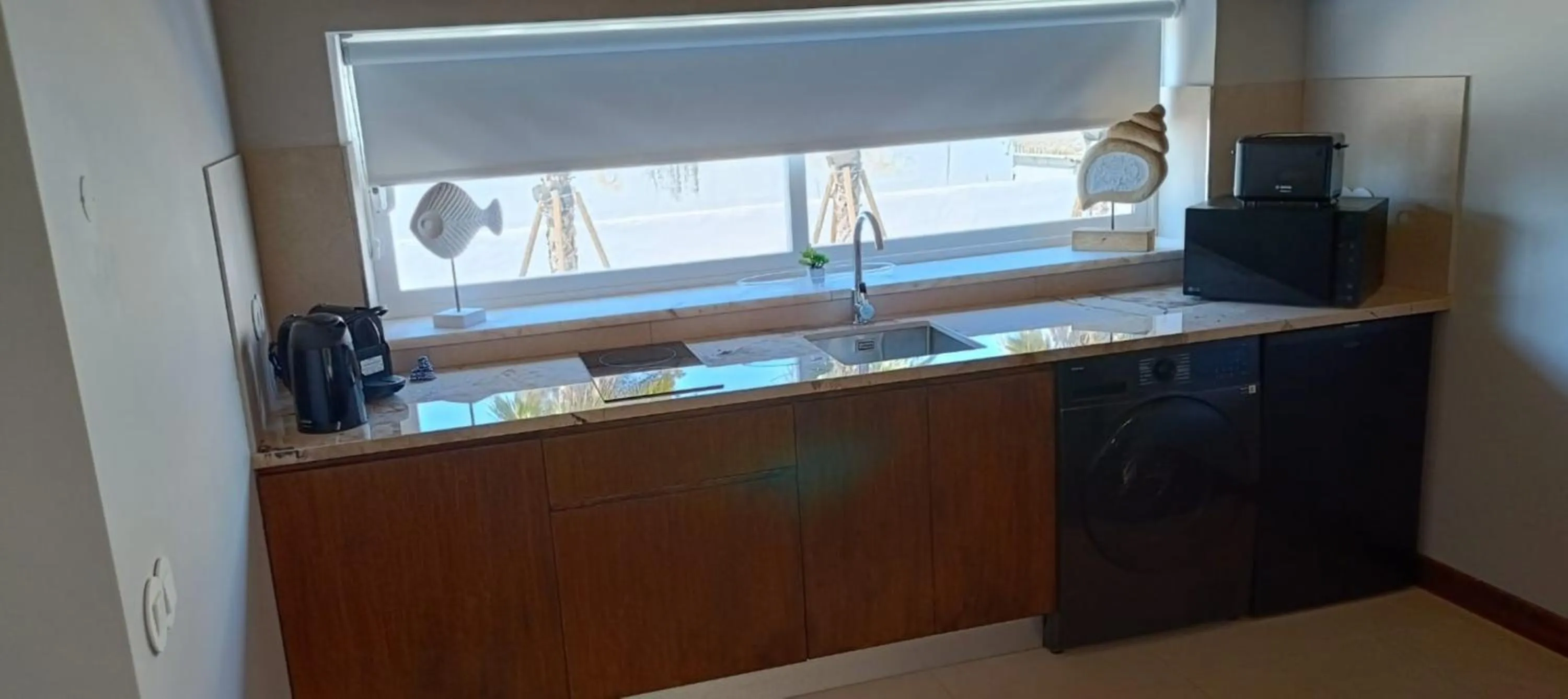 Kitchen or kitchenette in Villa Rio Guest House Suites