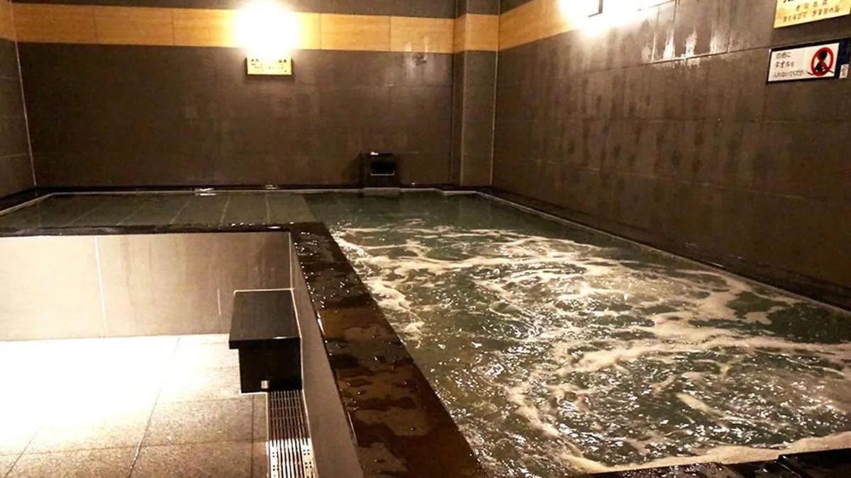 Public Bath in Capsule Hotel Topos Sendai Station Nishiguchi