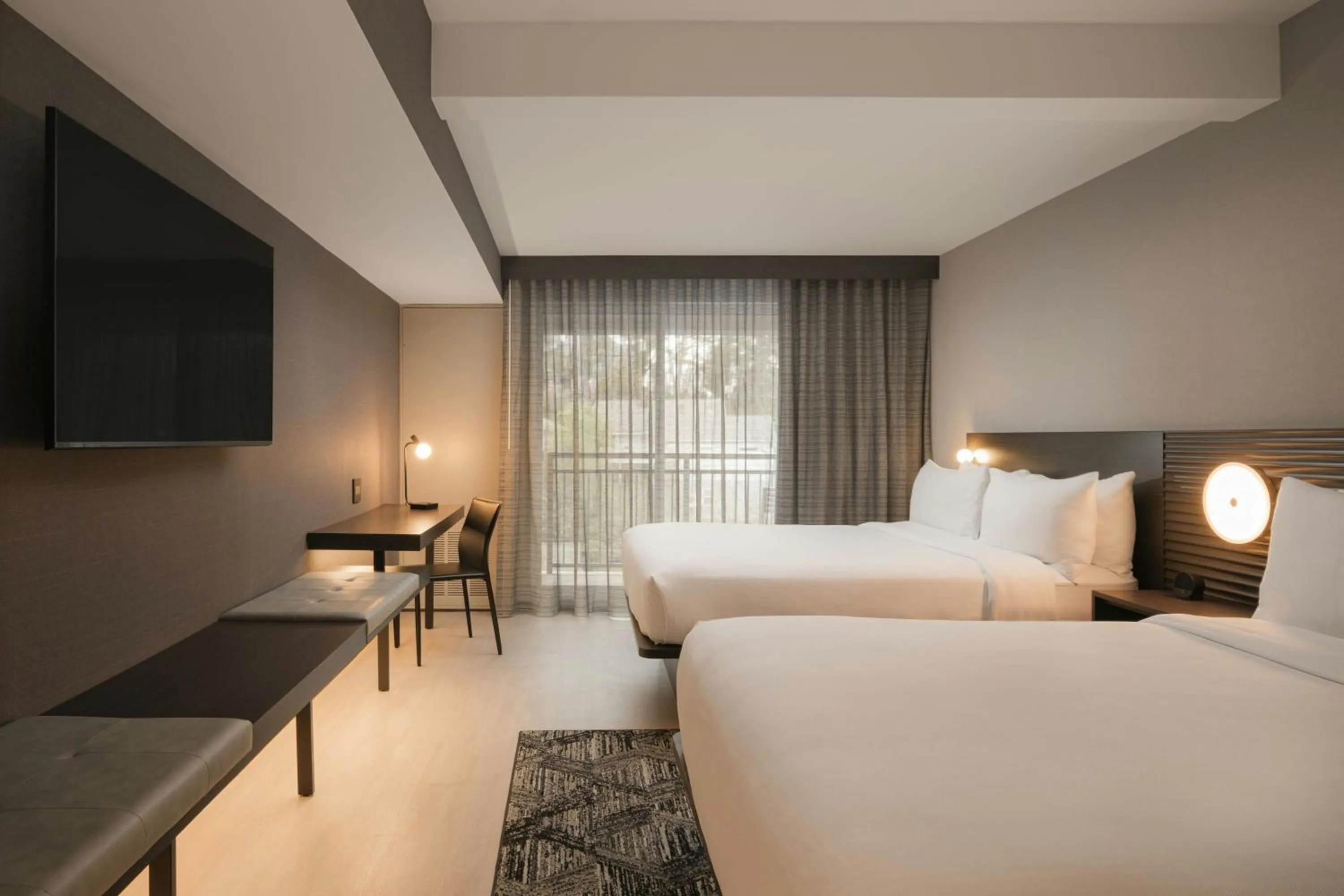 Photo of the whole room, Bed in AC Hotel Asheville Biltmore Village