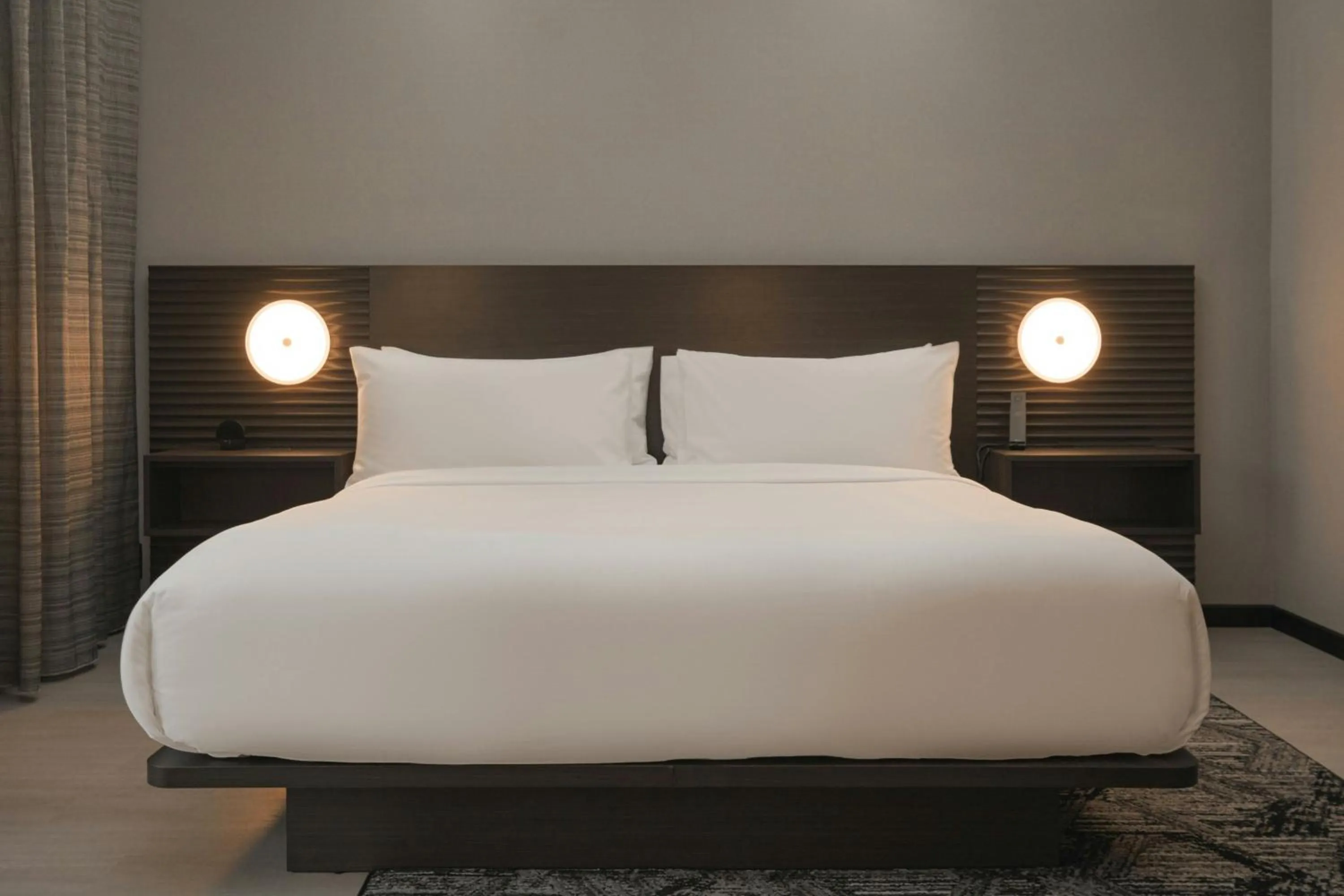 Photo of the whole room, Bed in AC Hotel Asheville Biltmore Village