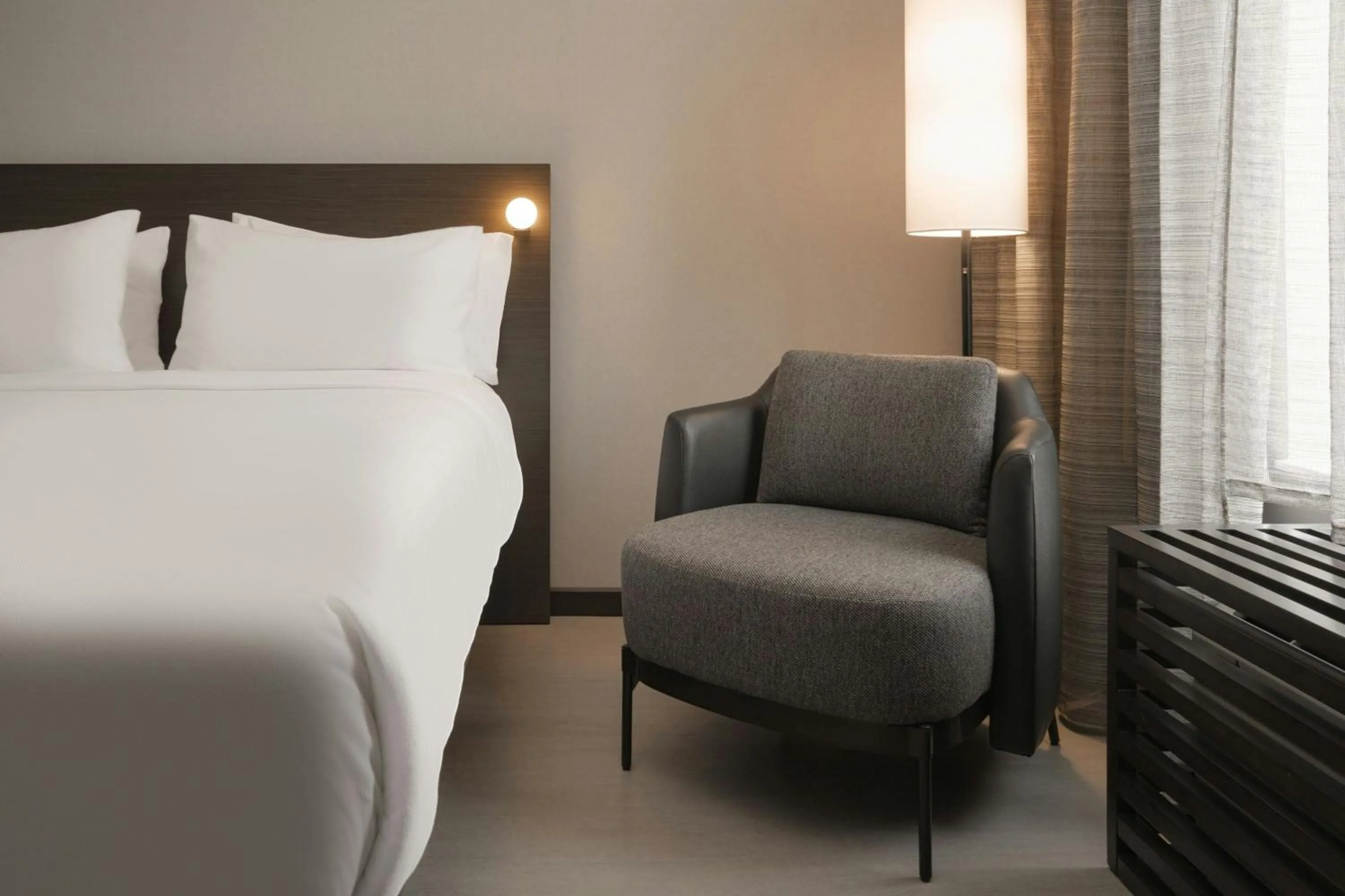 Photo of the whole room, Bed in AC Hotel Asheville Biltmore Village