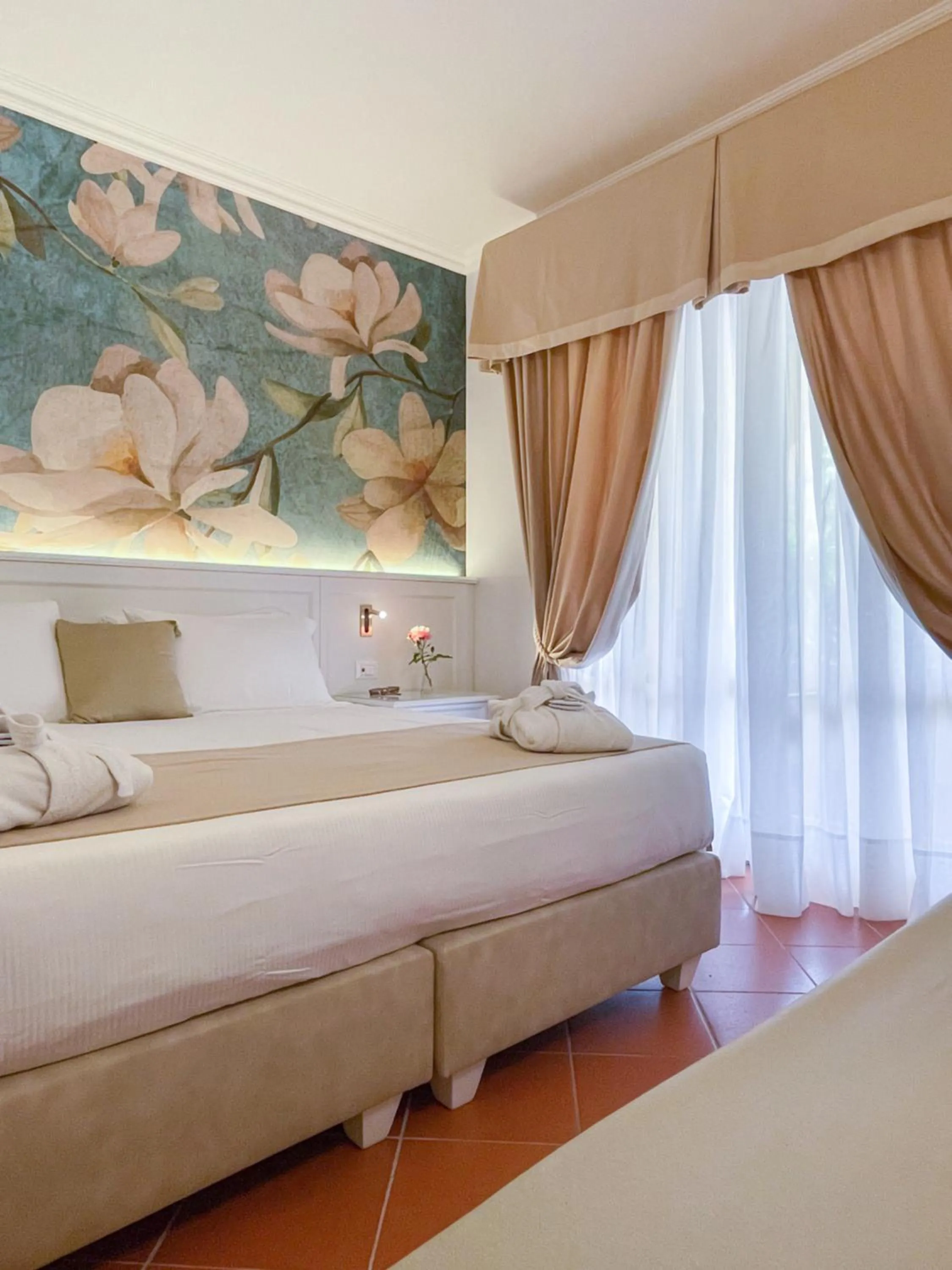 Bed in Hotel Villa Ottone
