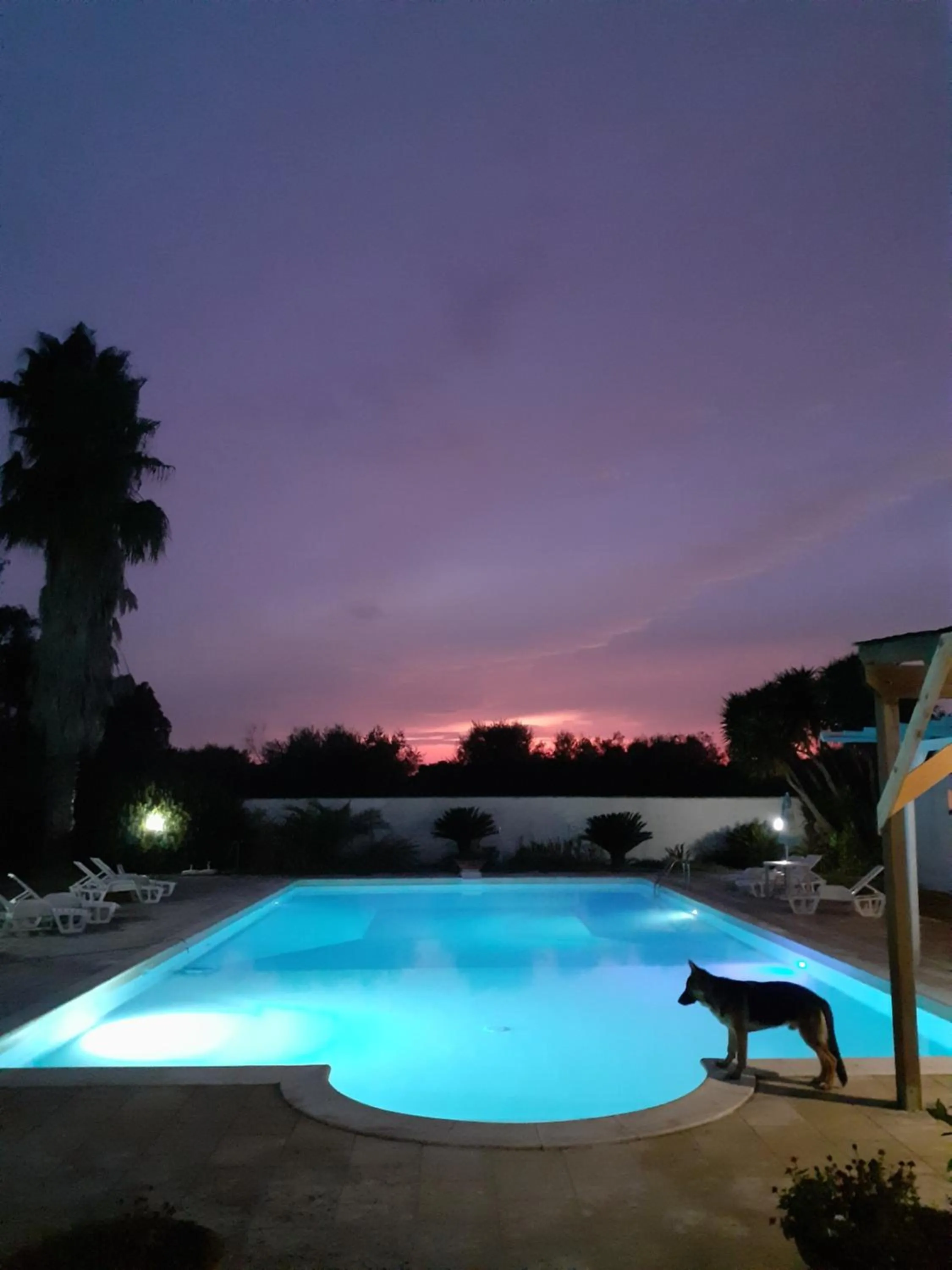 Swimming pool in Breezes B&B