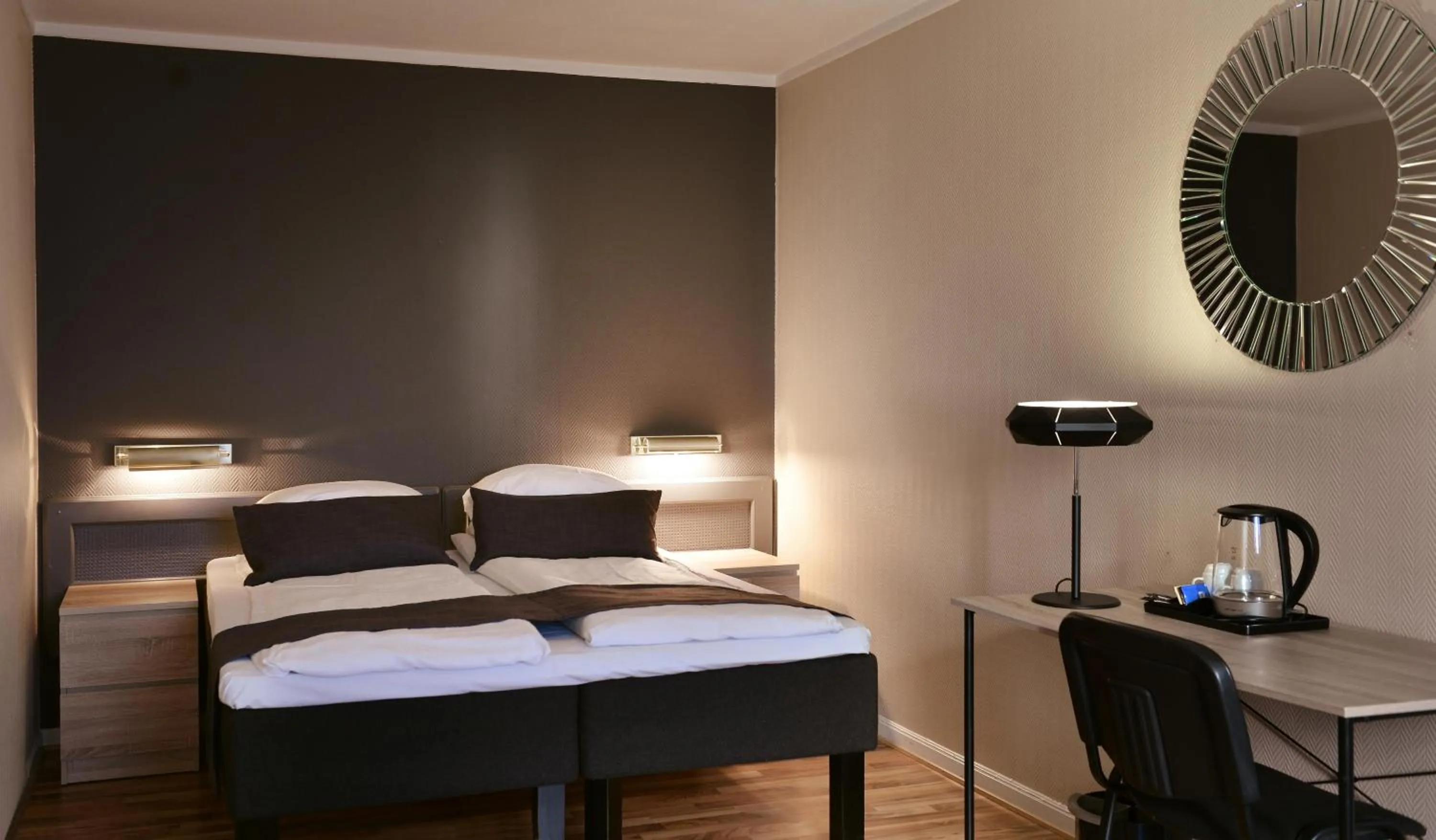 Bedroom, Bed in Scandic Fauske