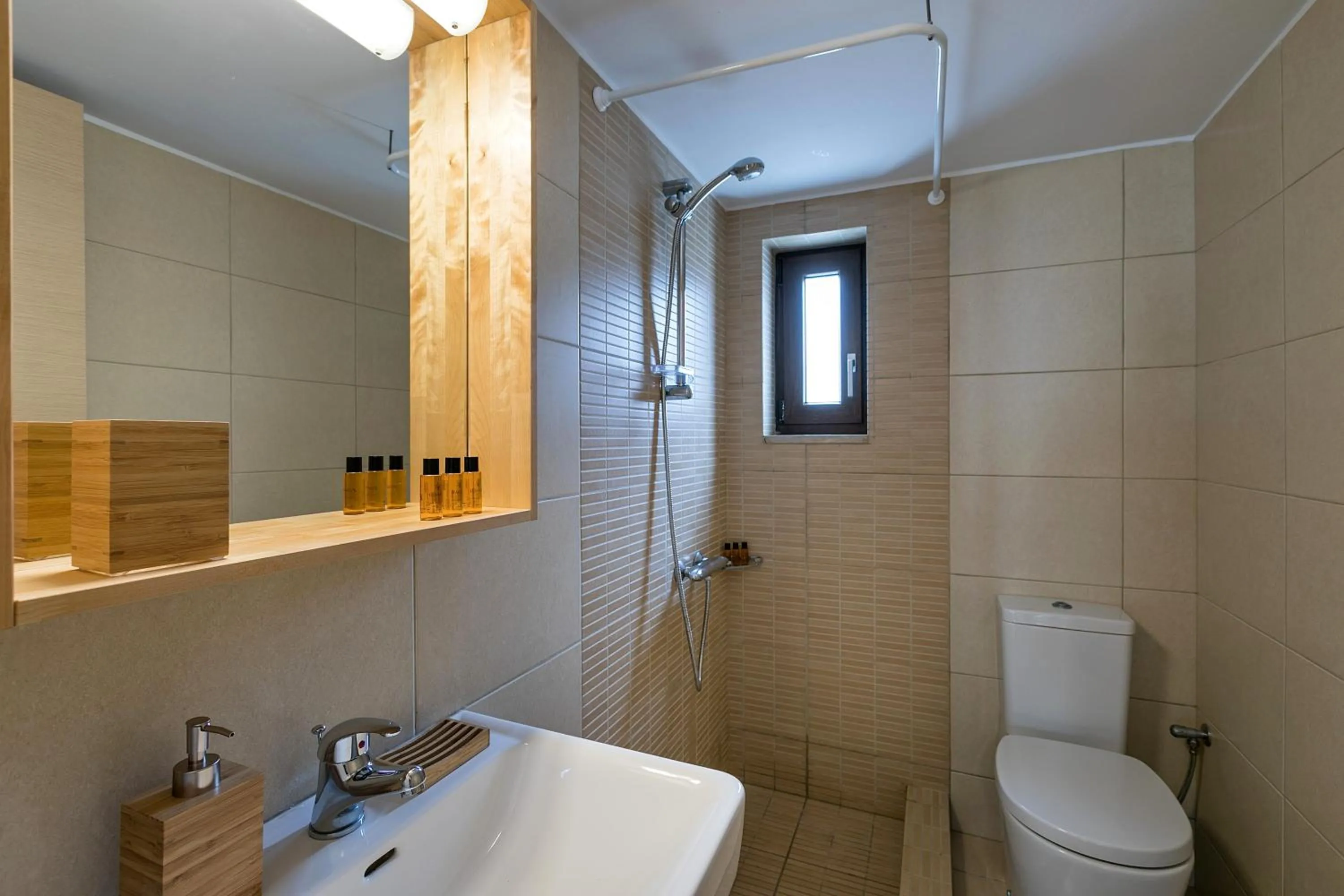 Bathroom in Syra Suites