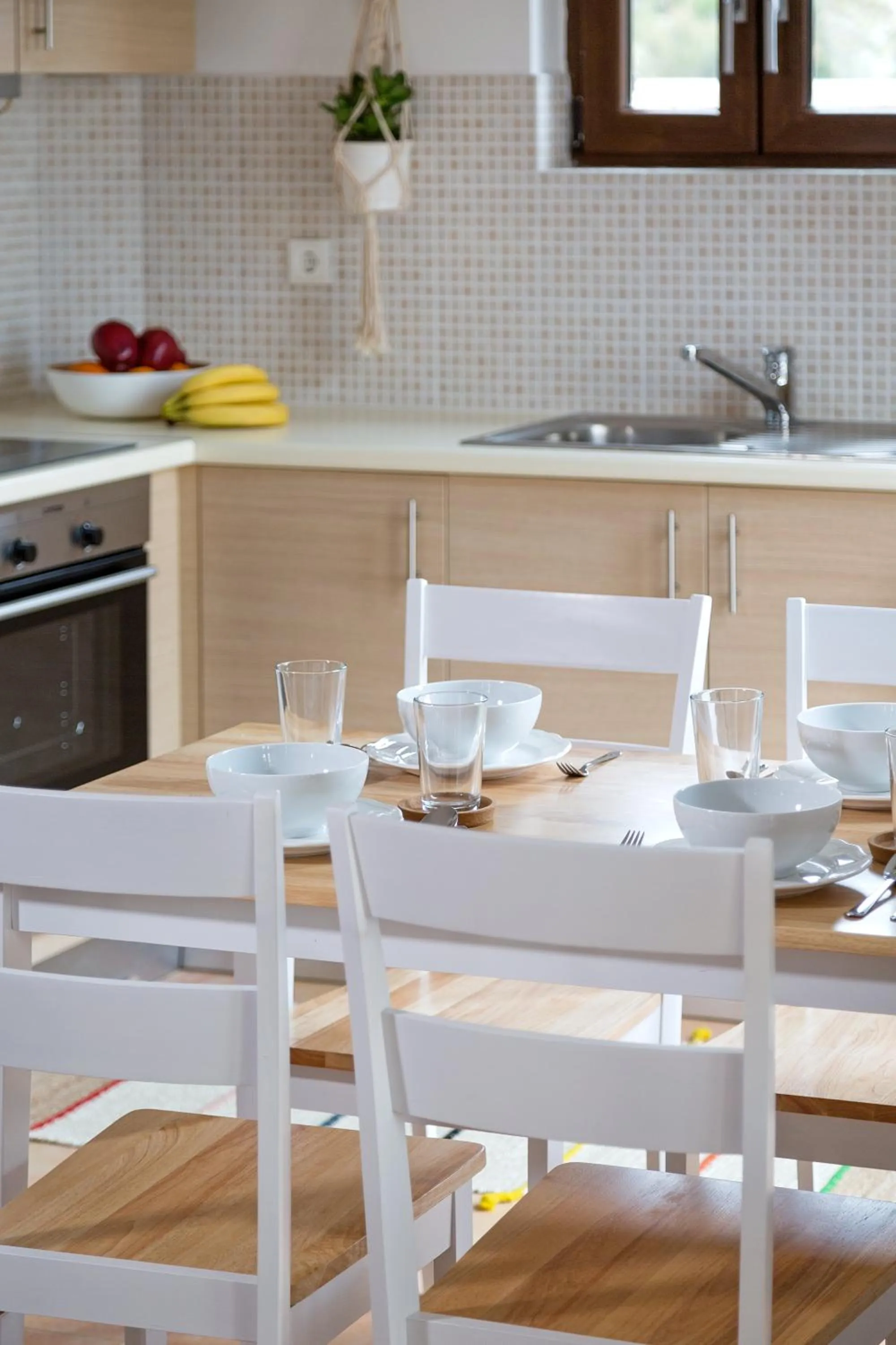 Kitchen or kitchenette in Syra Suites
