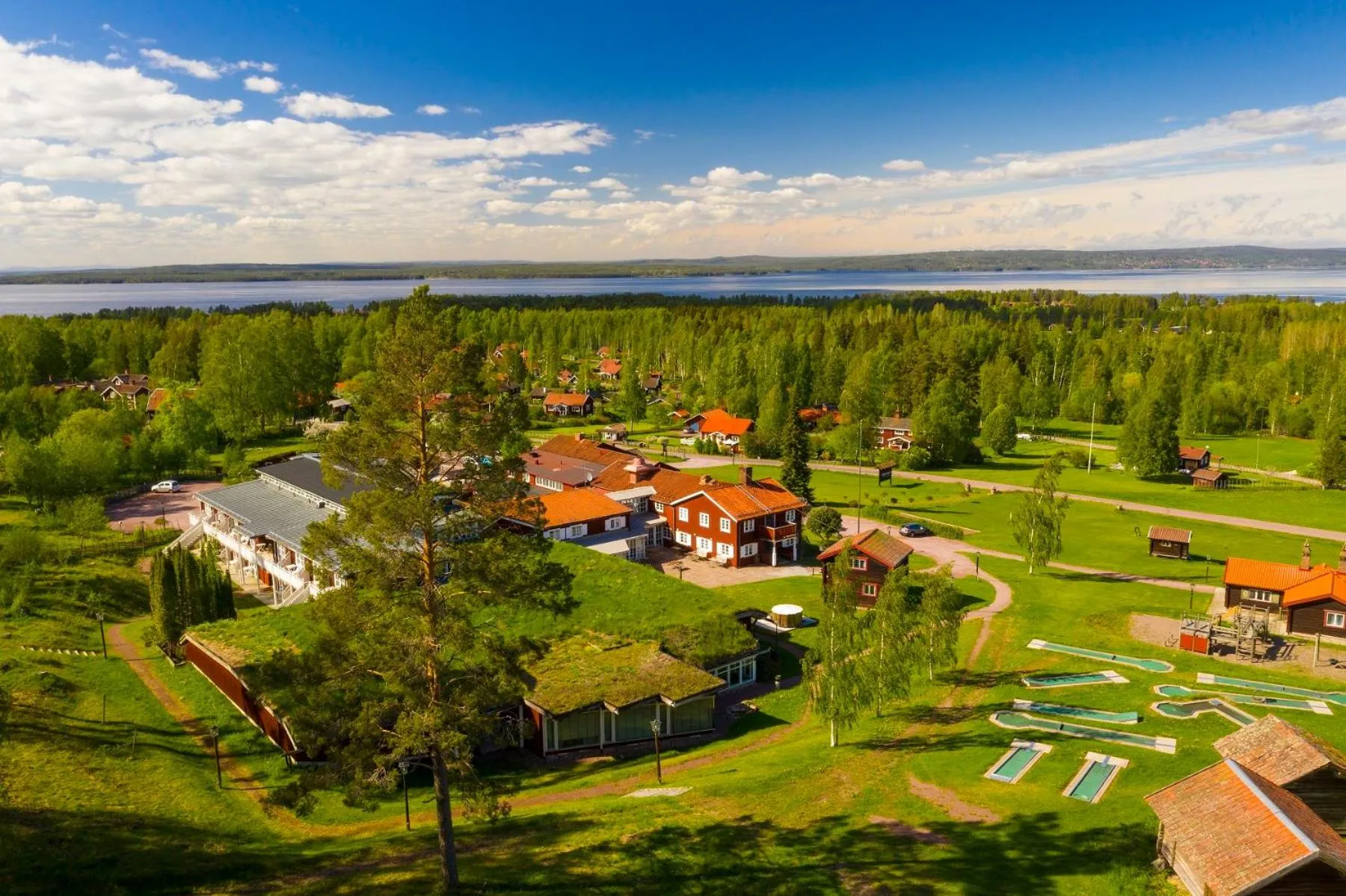 Bird's eye view in Hotell Gyllene Hornet