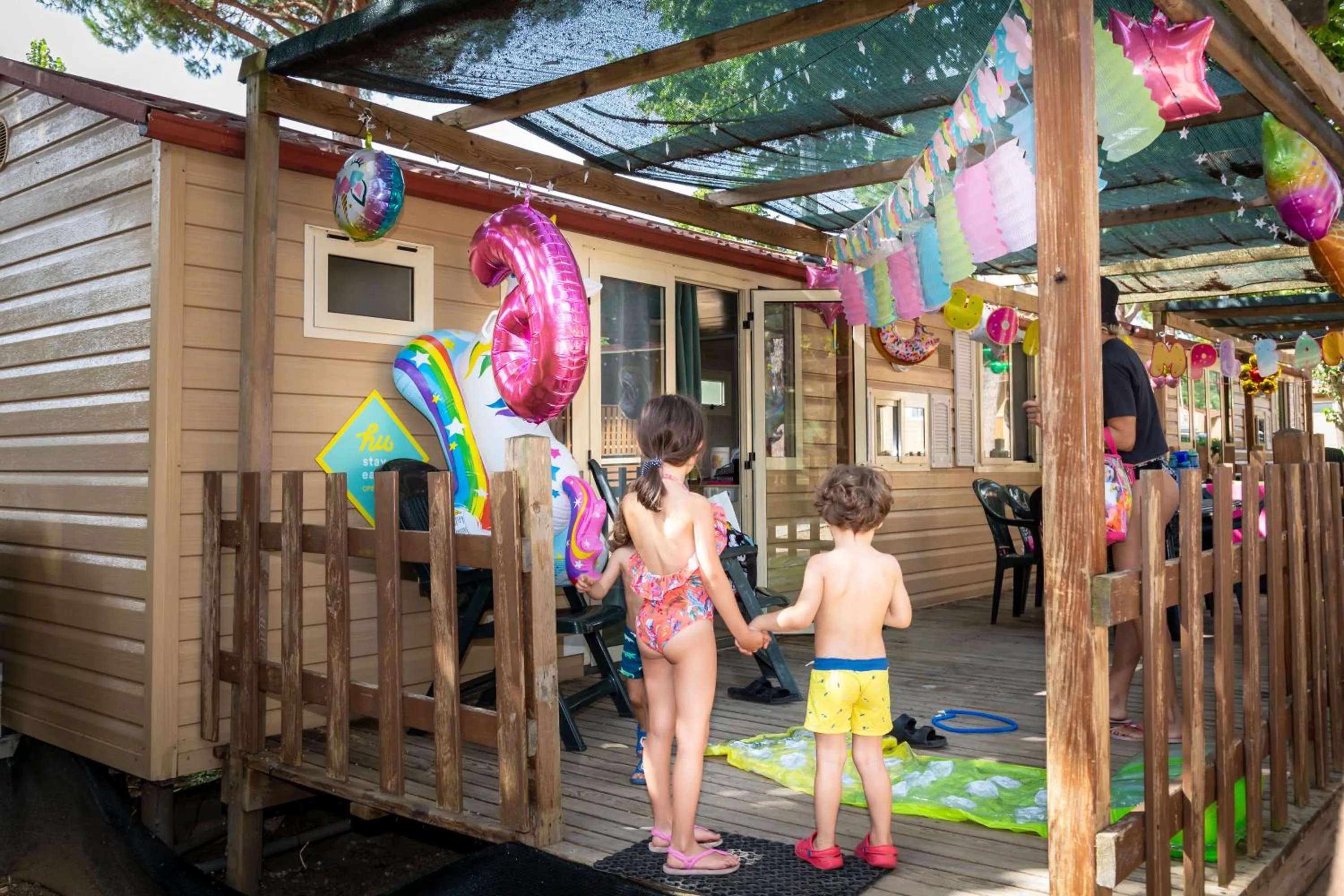 Decorative detail in hu I Pini village