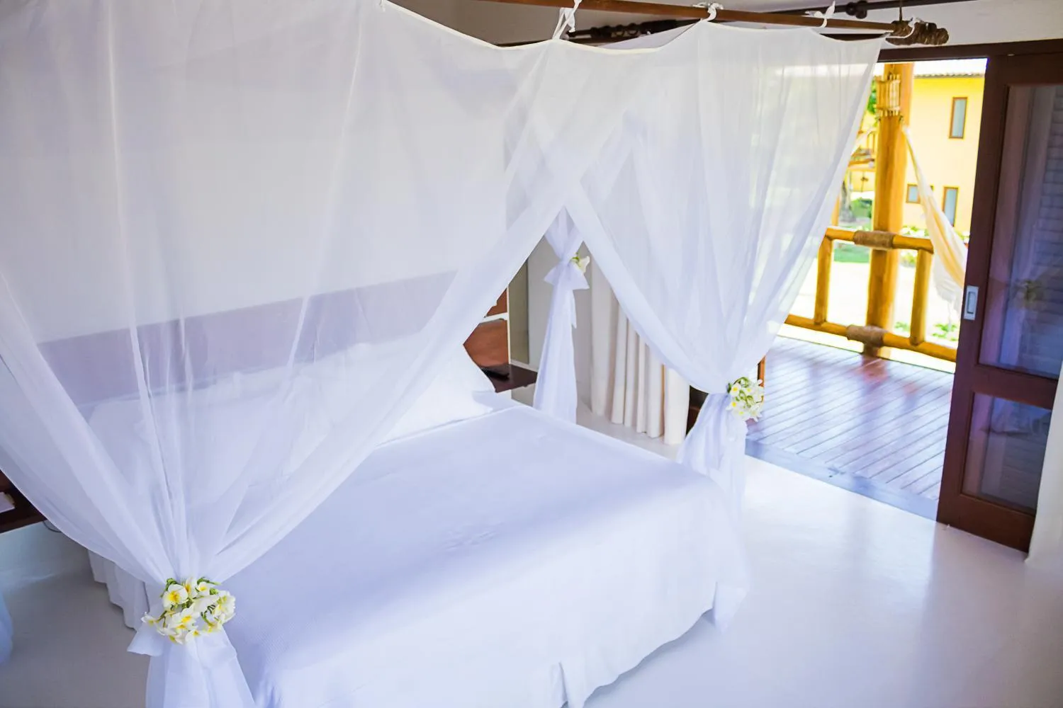 Bed in Villa dos Corais