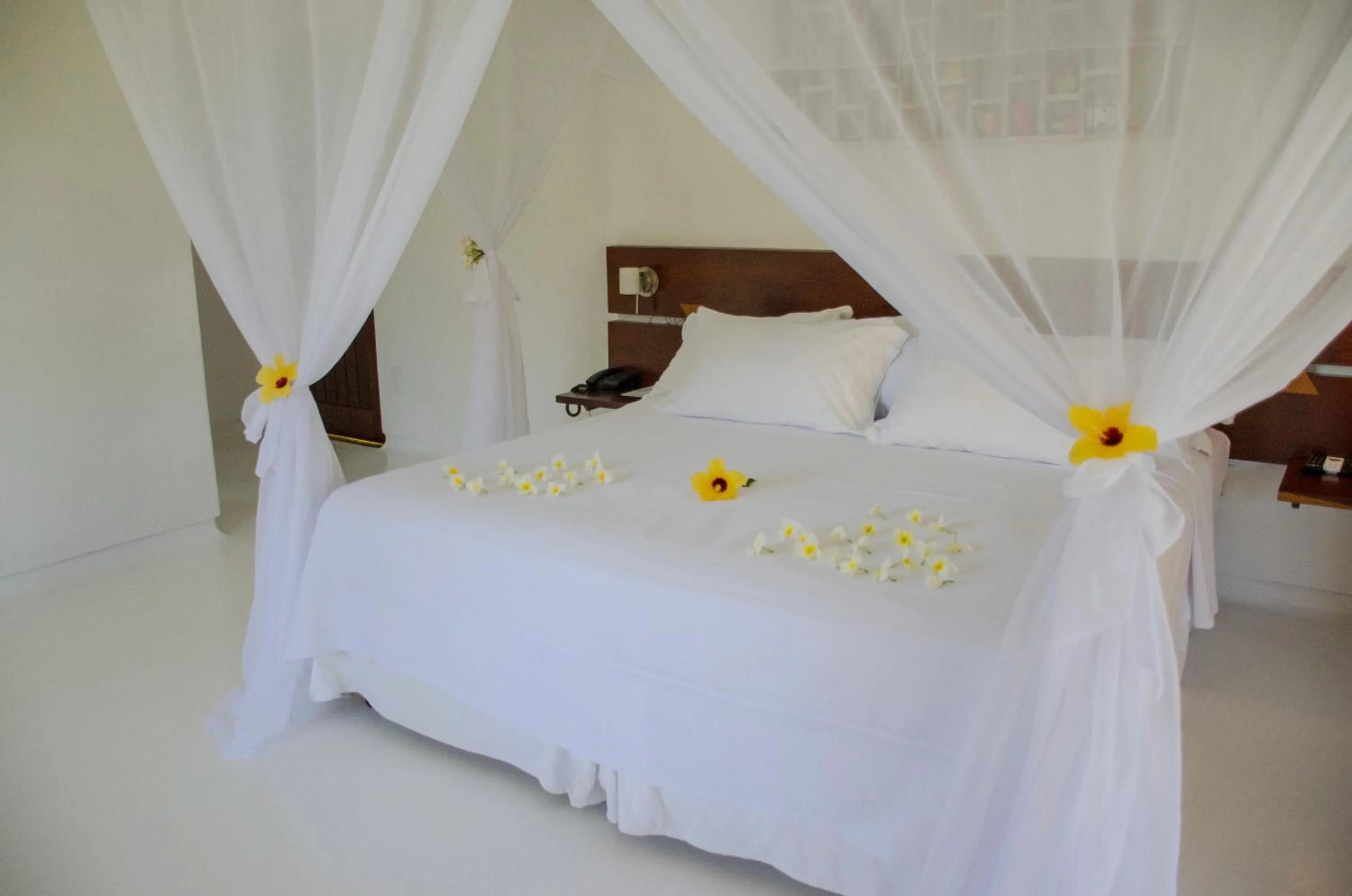 Bed in Villa dos Corais