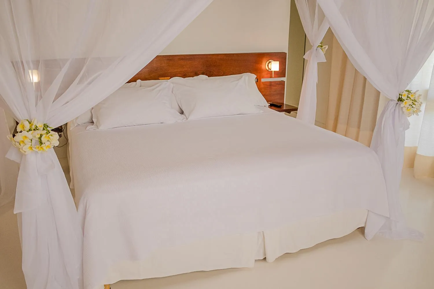 Bed in Villa dos Corais