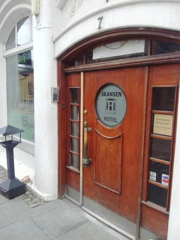 Facade/entrance in Skansen Hostel