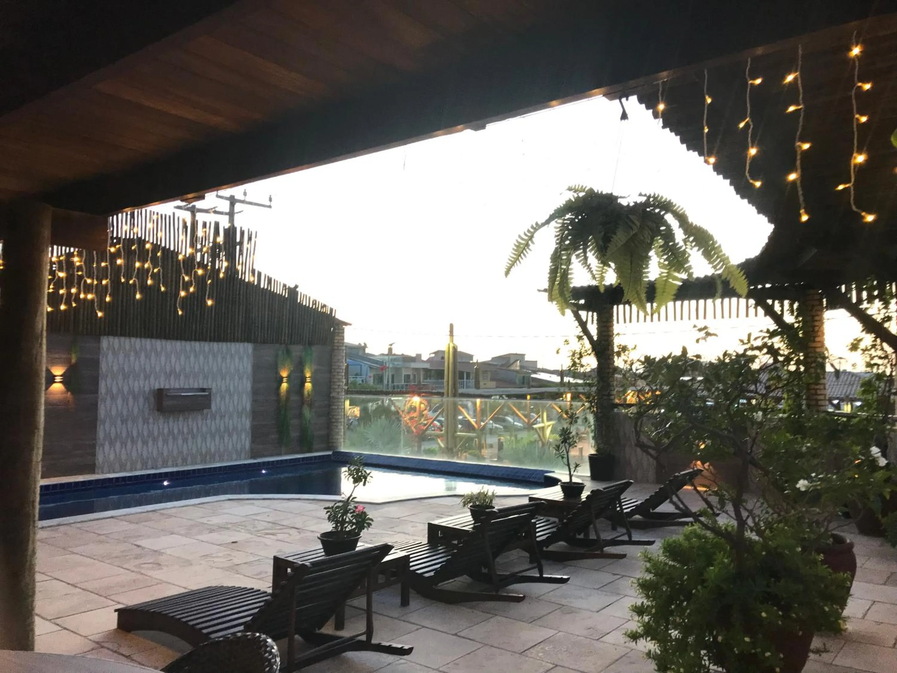 Pool view in Hotel Pousada Latitude