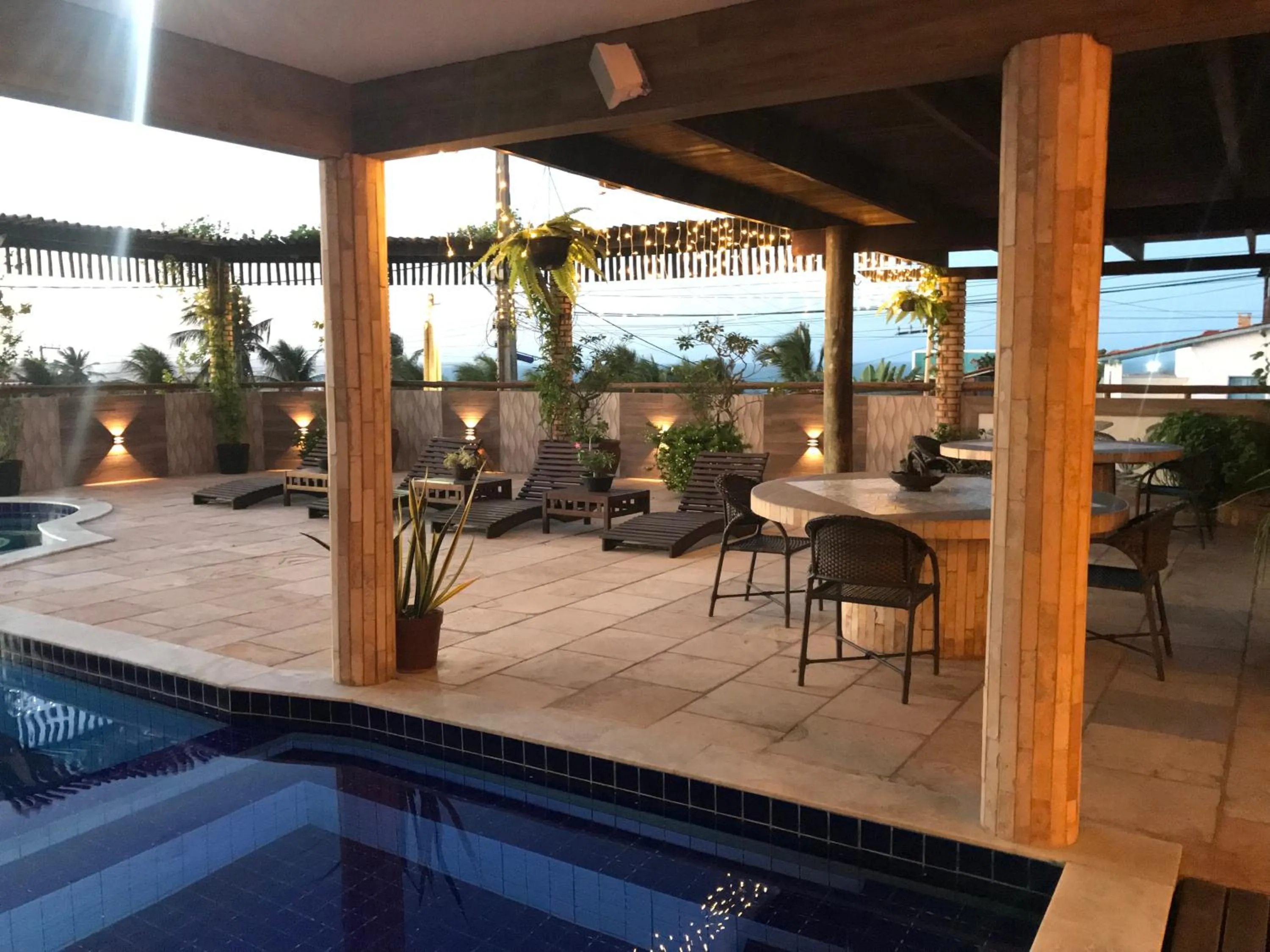 Pool view in Hotel Pousada Latitude