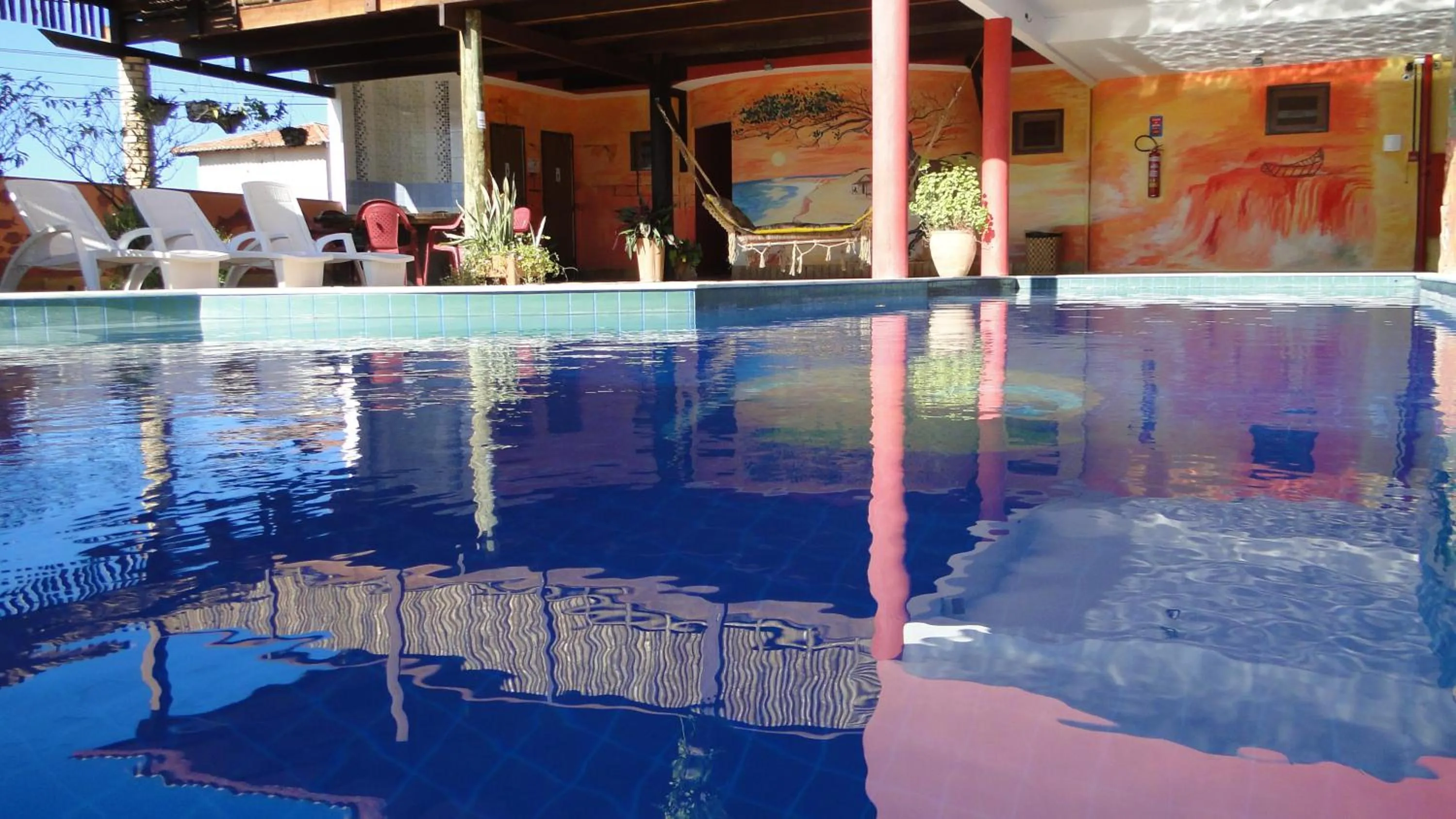 Pool view in Hotel Pousada Latitude