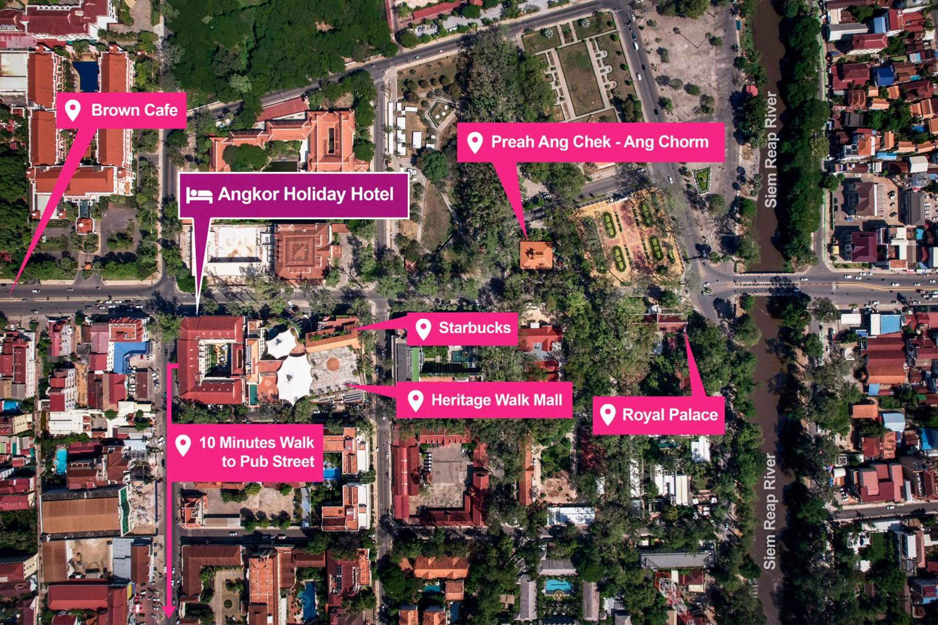 Property building in Angkor Holiday Hotel