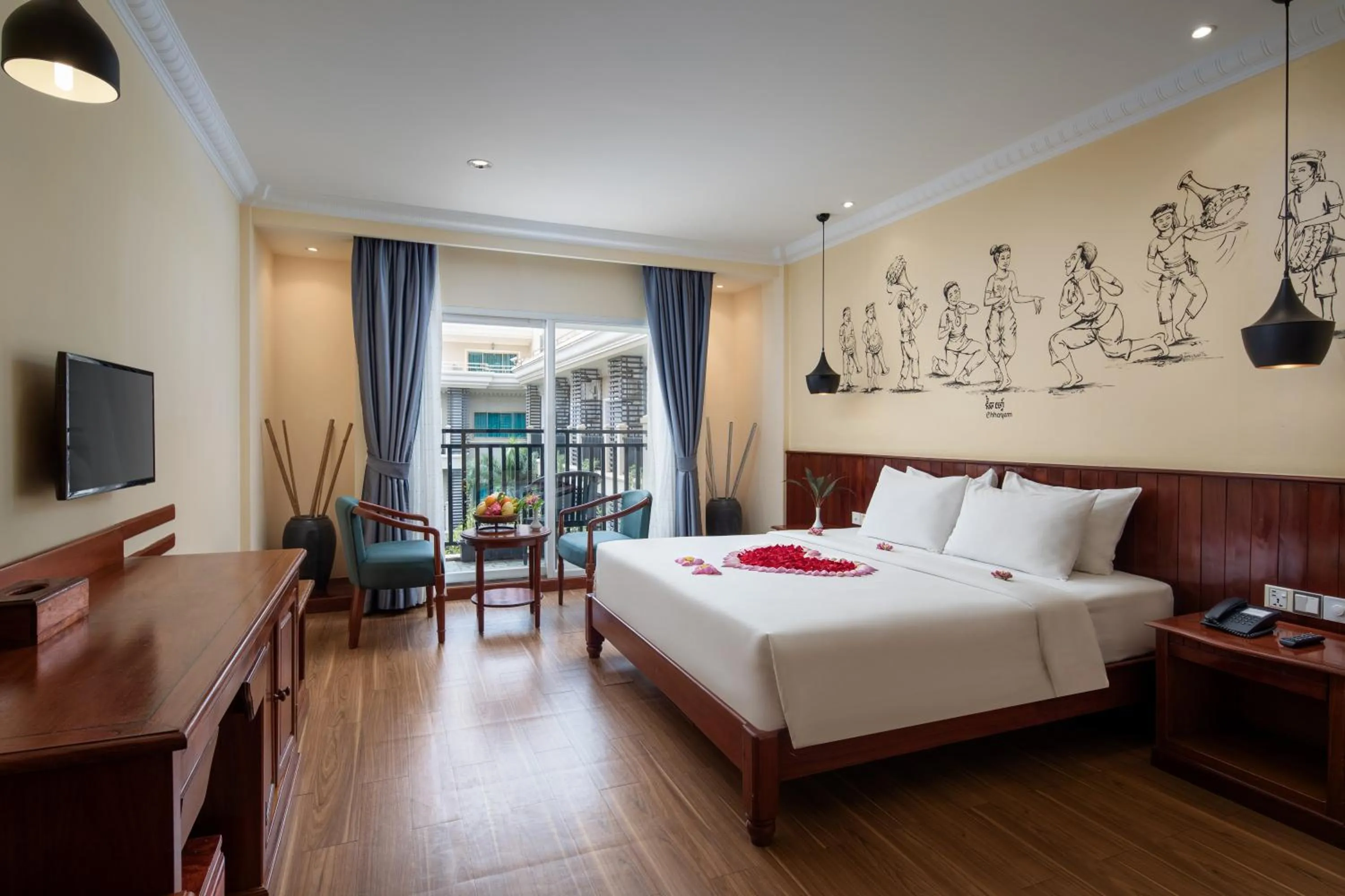 Communal lounge/ TV room, Bed in Baitong Heritage Hotel