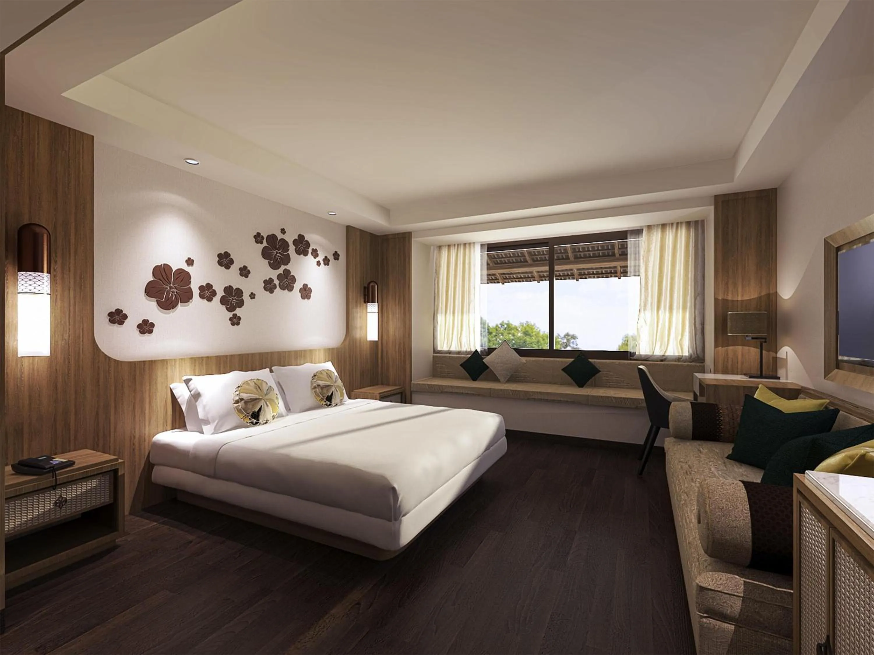 Bedroom, Bed in Novotel Bogor Golf Resort