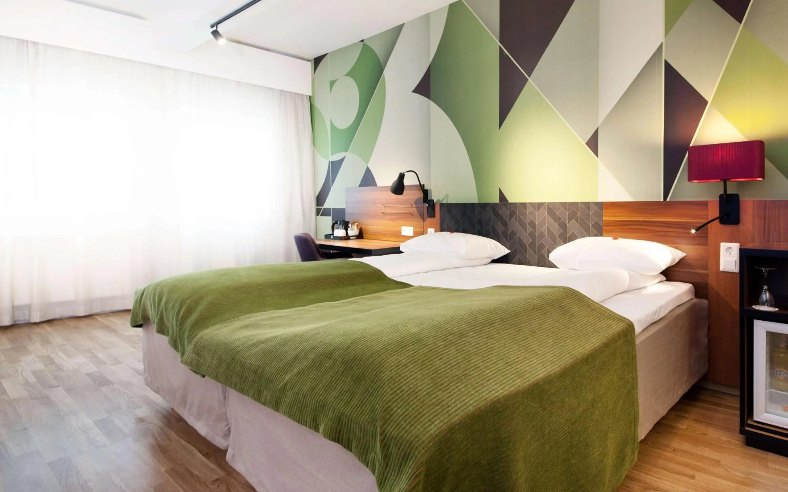 Bedroom, Bed in Scandic Solli