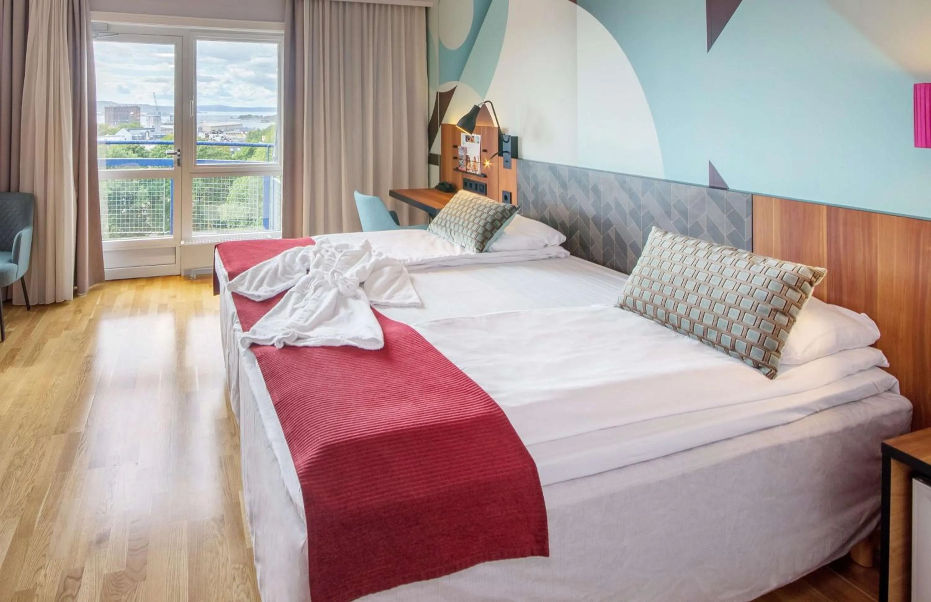 Bedroom, Bed in Scandic Solli