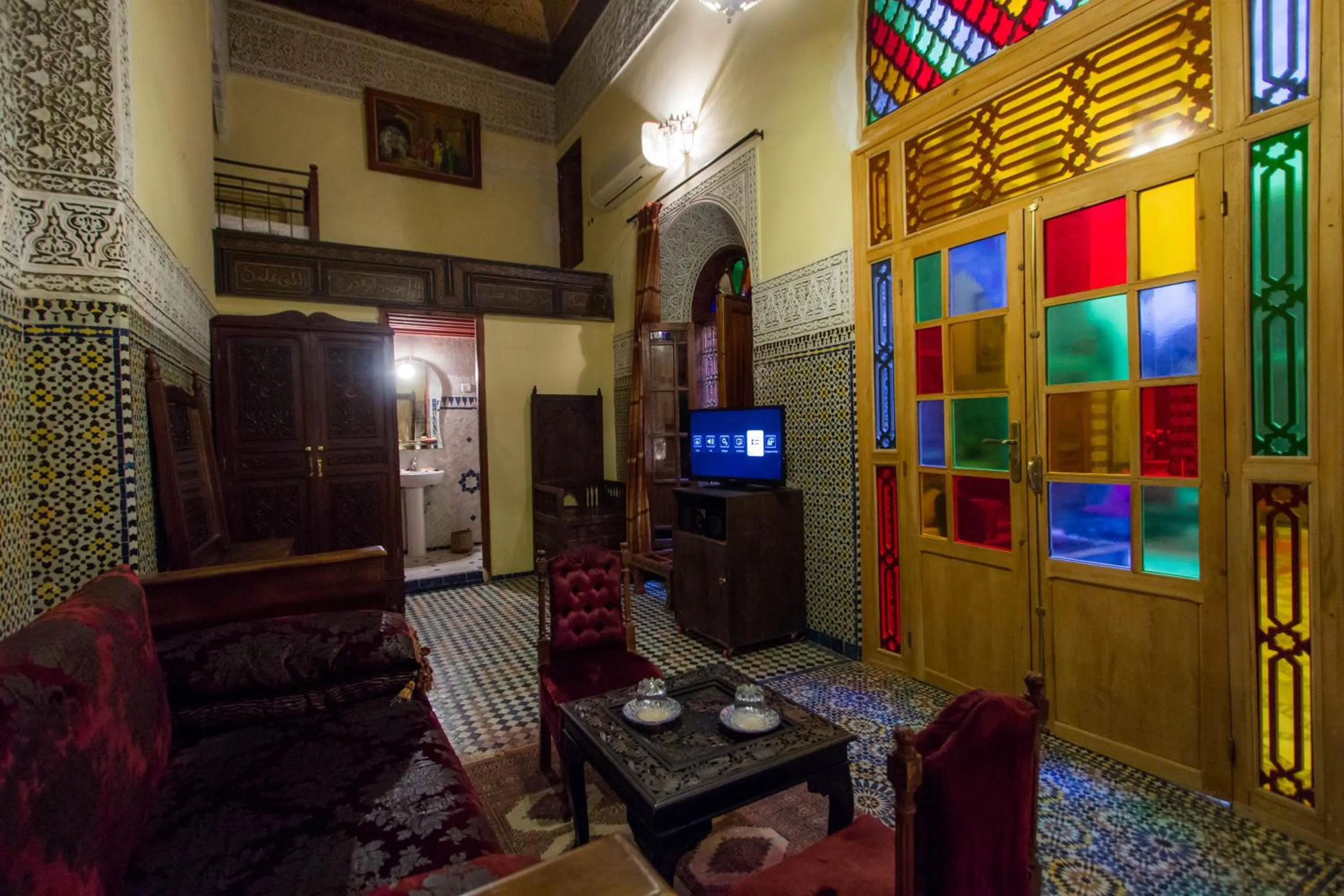 Seating area in Riad Ibn Khaldoun