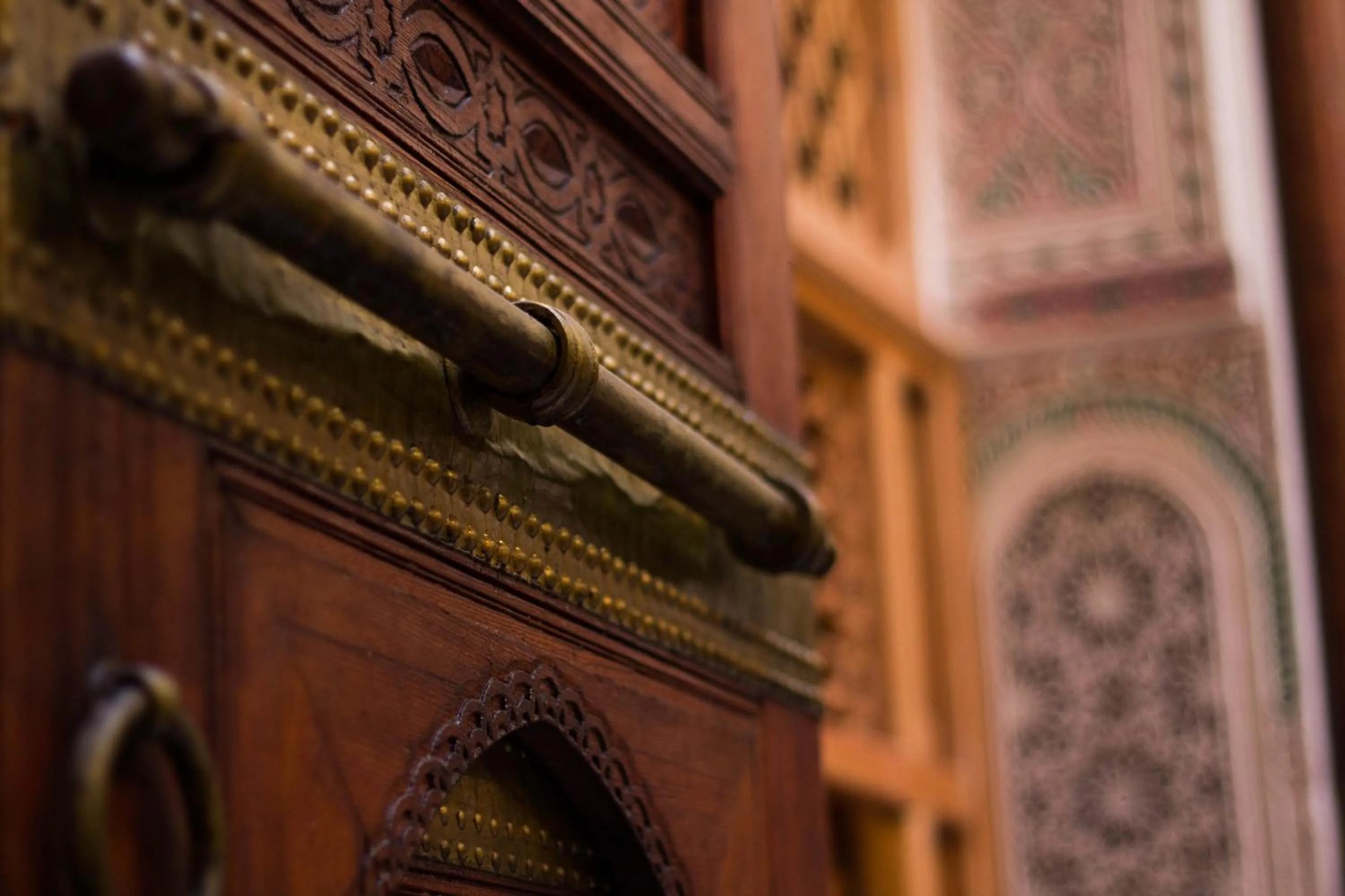 Decorative detail in Riad Ibn Khaldoun