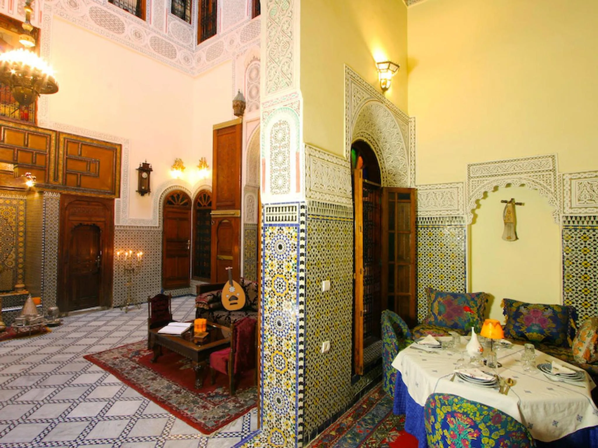 Patio in Riad Ibn Khaldoun