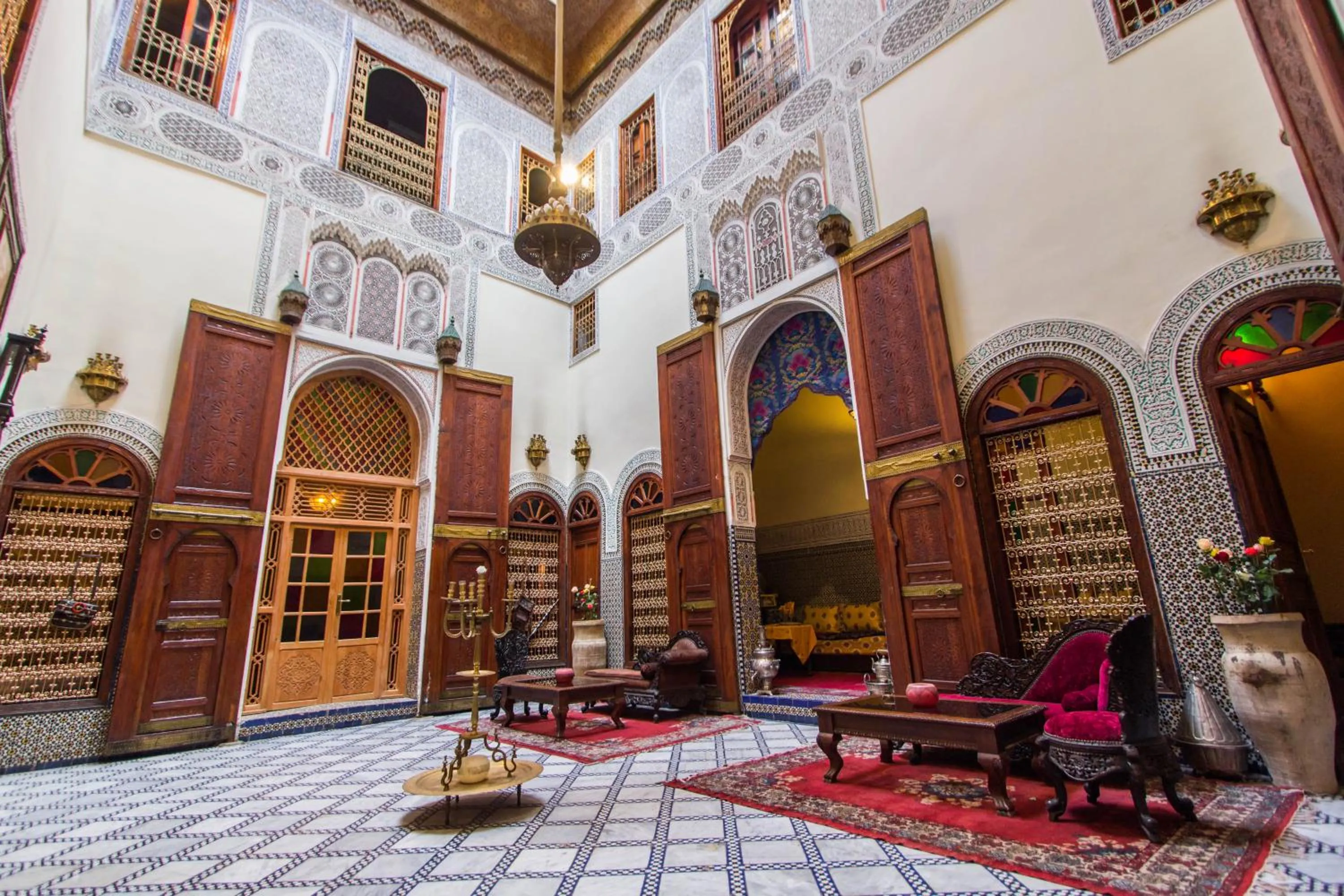 Patio in Riad Ibn Khaldoun