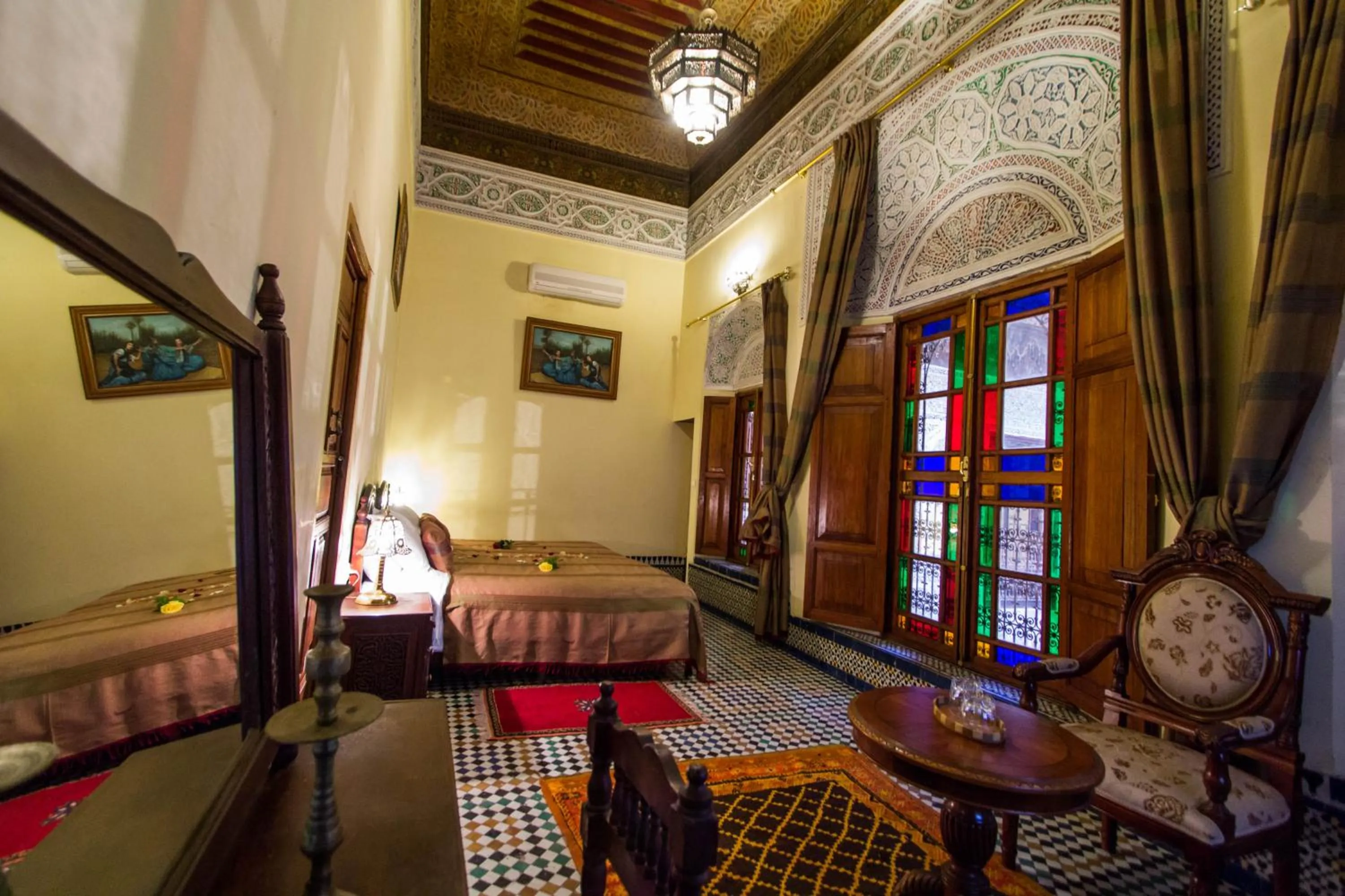 View (from property/room), Bed in Riad Ibn Khaldoun