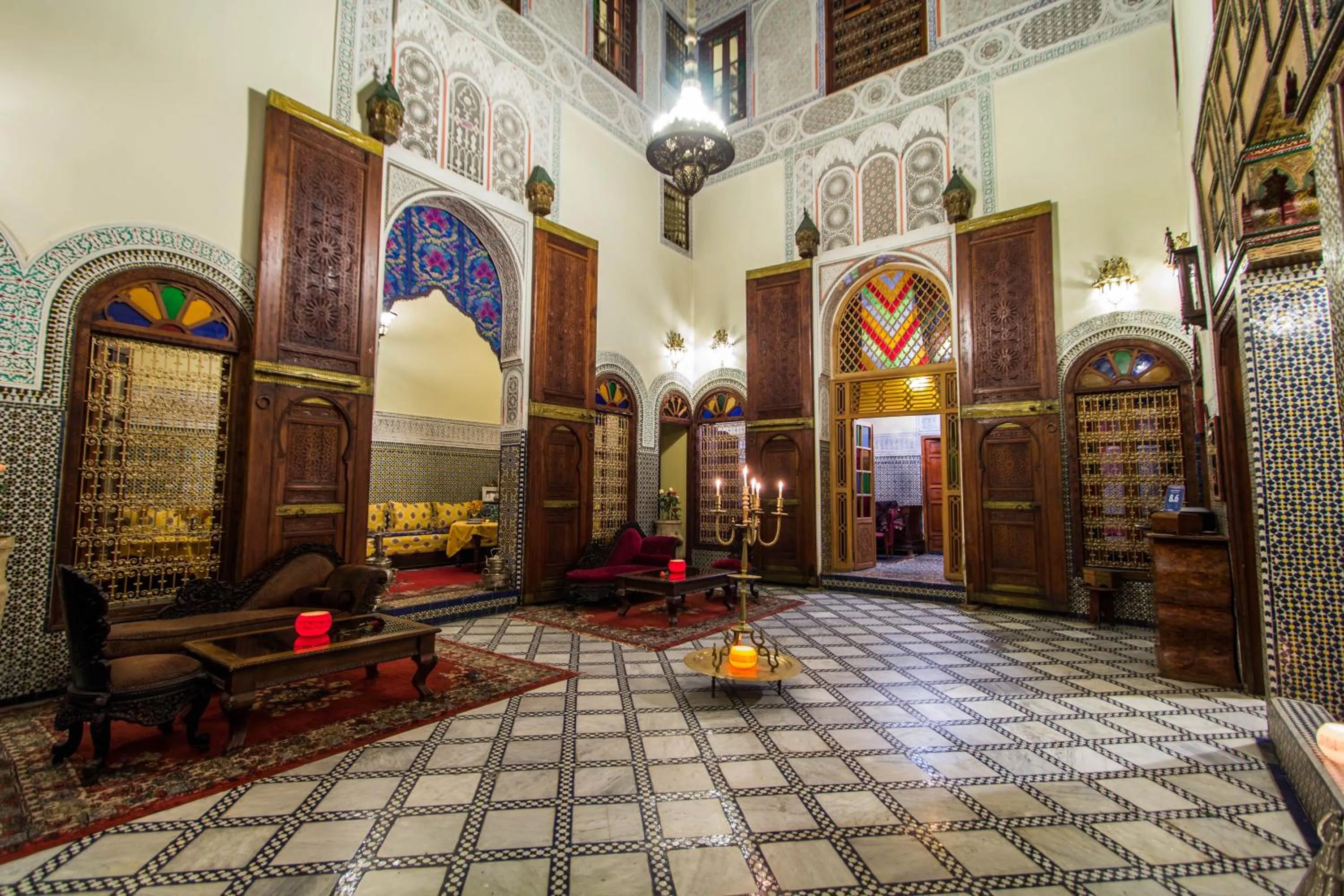 Patio in Riad Ibn Khaldoun