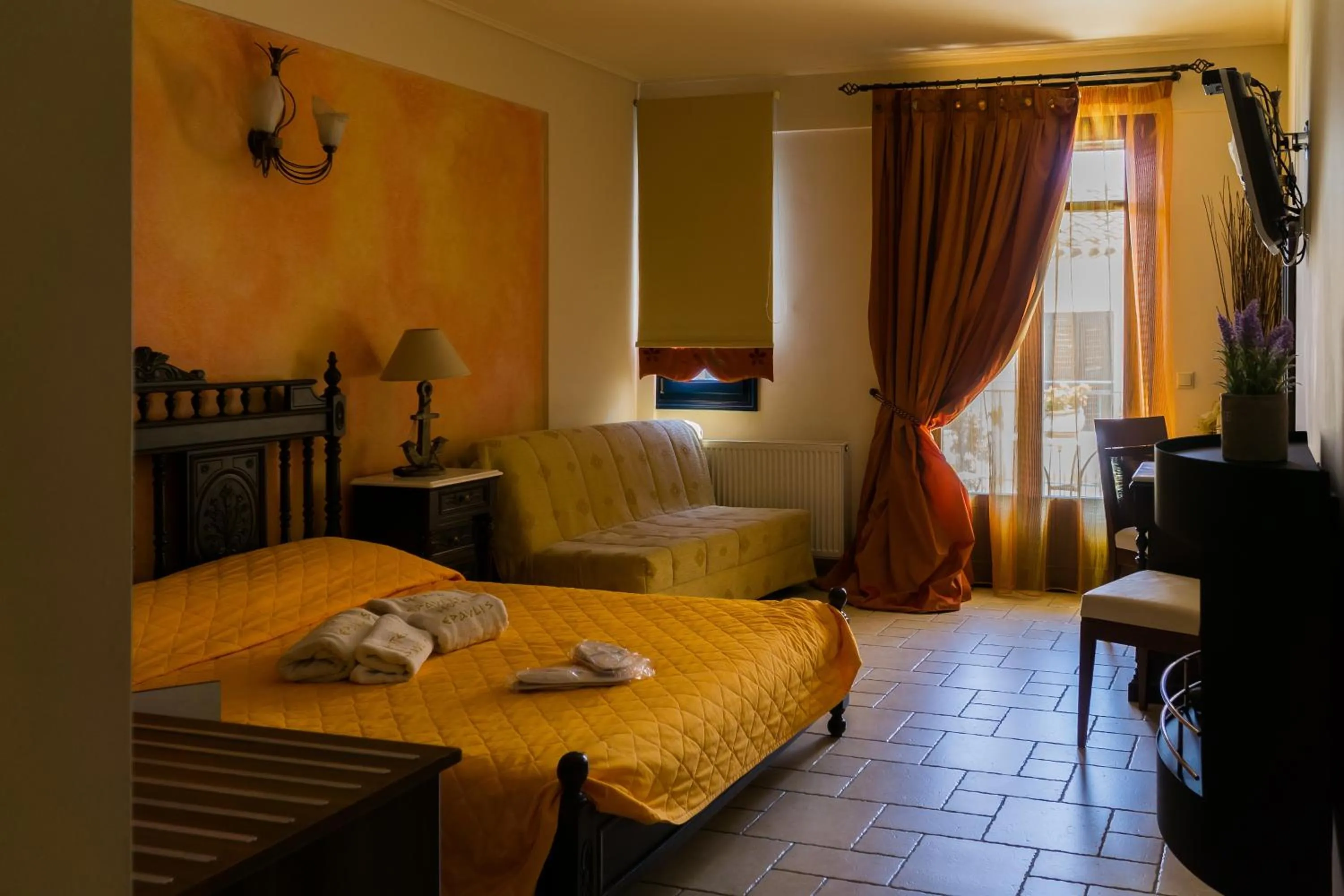 Bed in ''EPAVLIS boutique GALAXIDI''