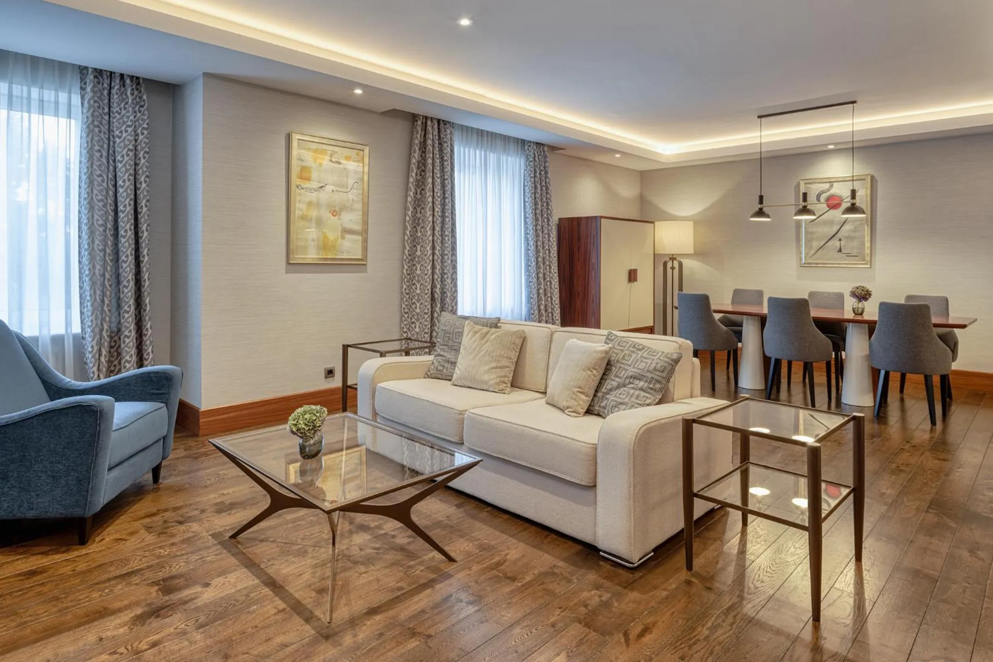 Living room in Grand Hotel Kempinski Riga