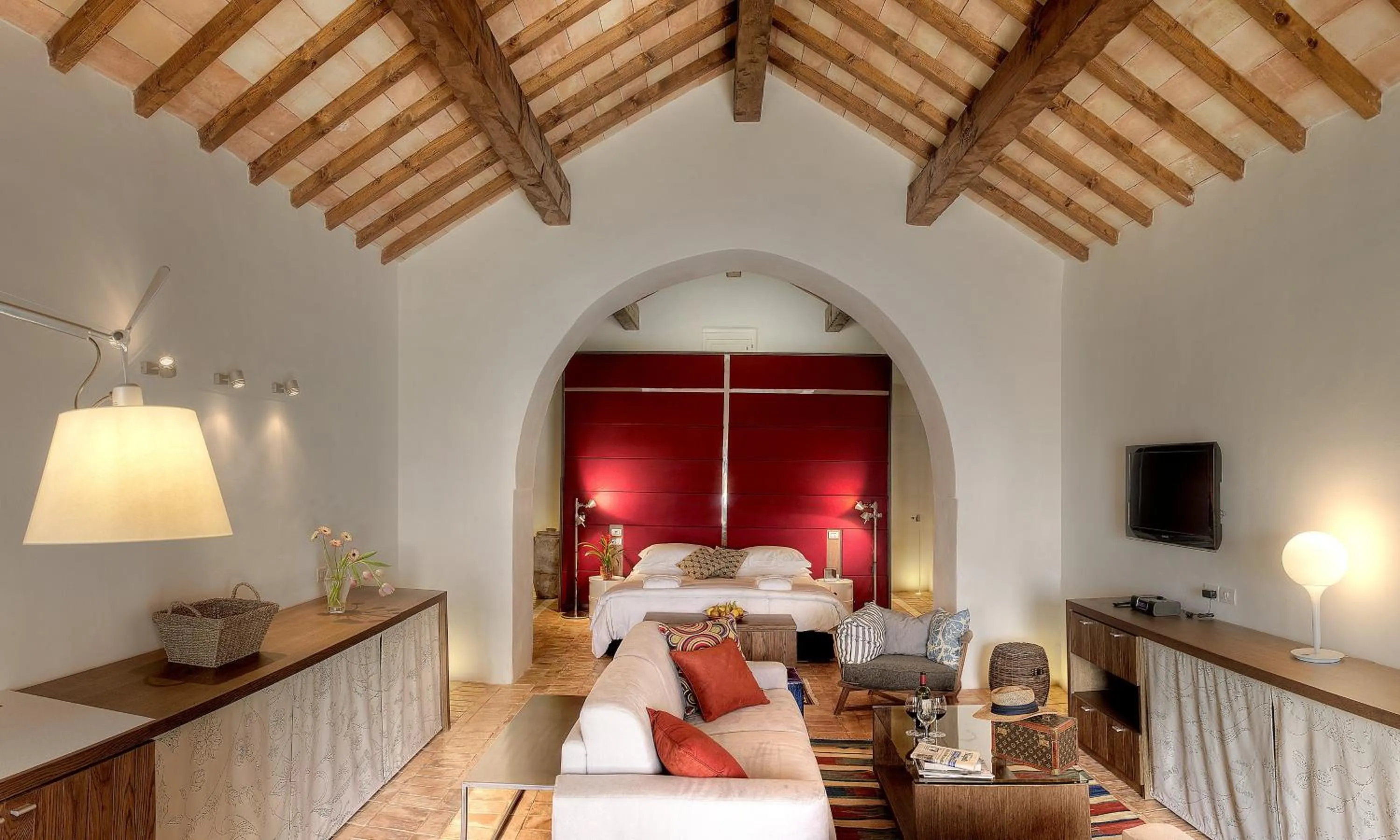 Bed in Torre Fiore Hotel Masseria