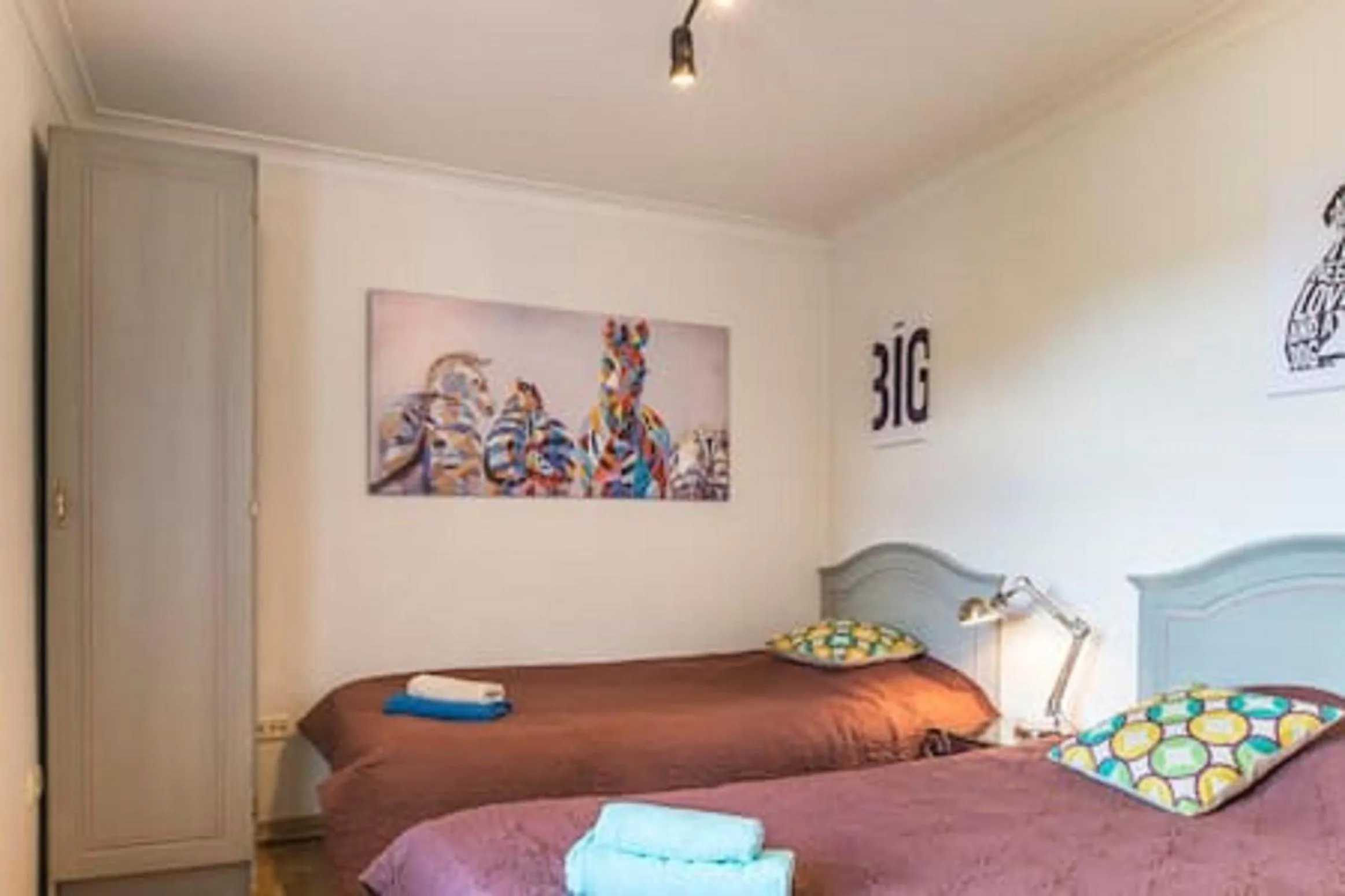 Bed in Old Riga Romantic Loft