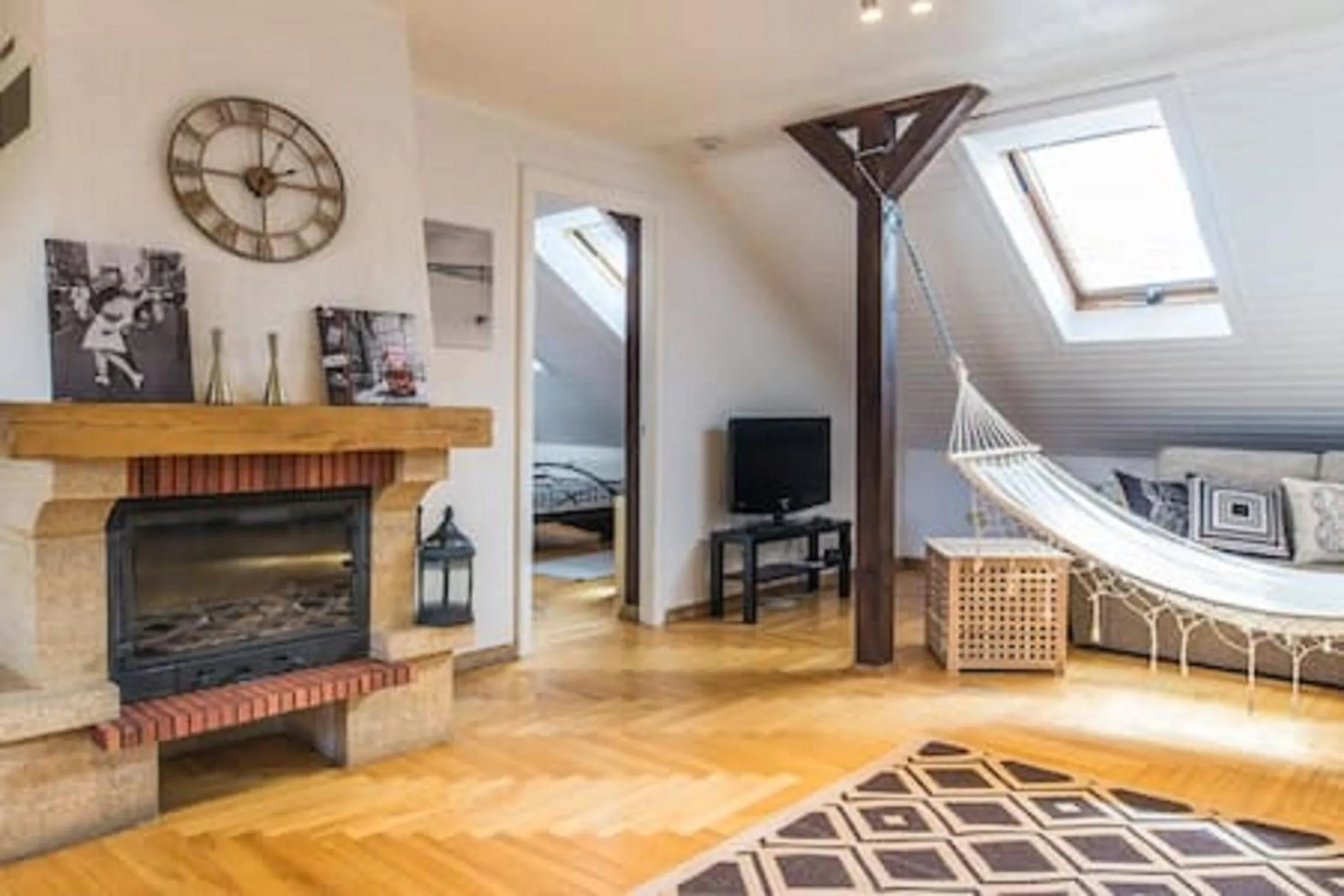 Living room in Old Riga Romantic Loft
