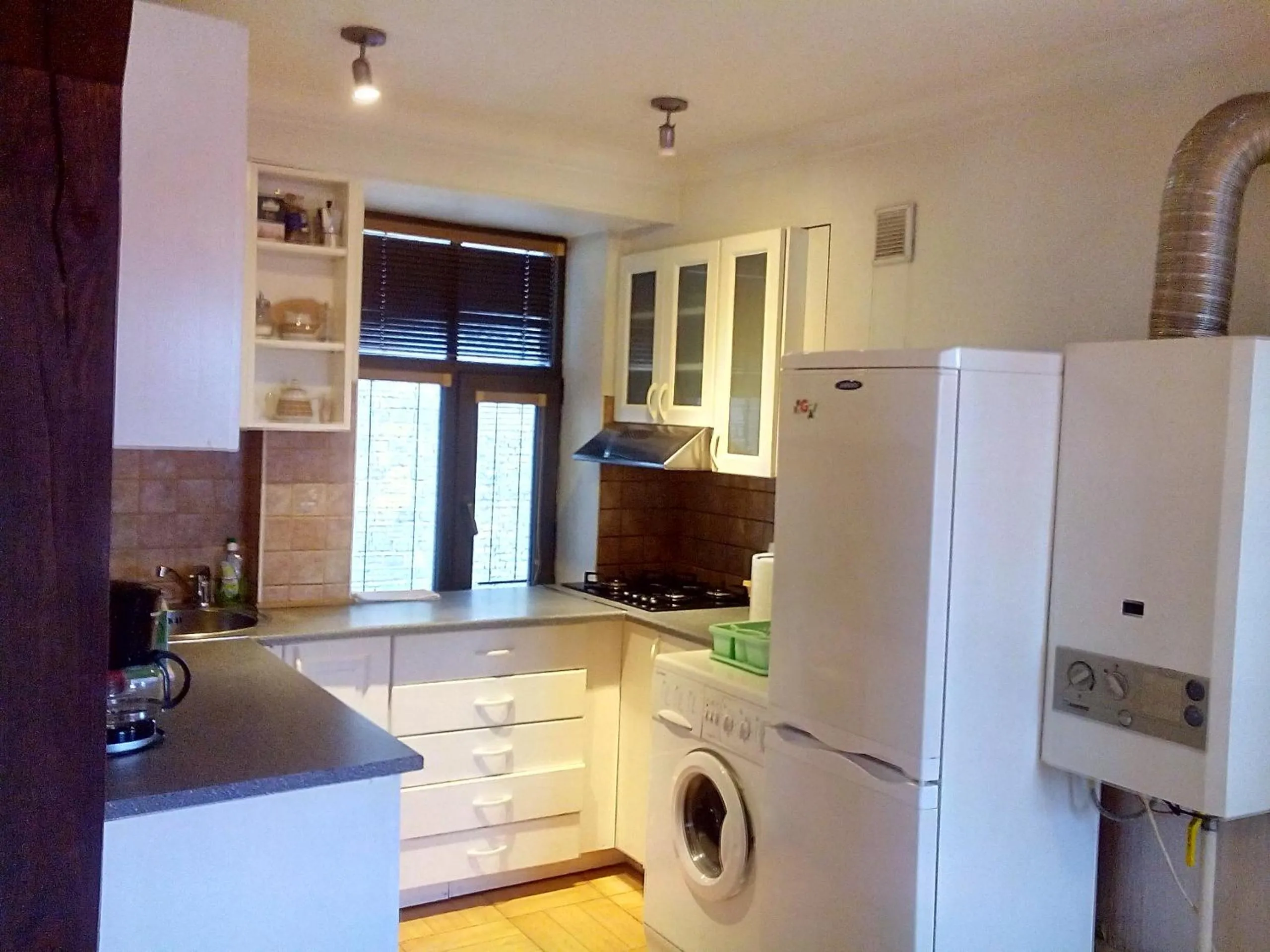 Kitchen or kitchenette in Old Riga Romantic Loft