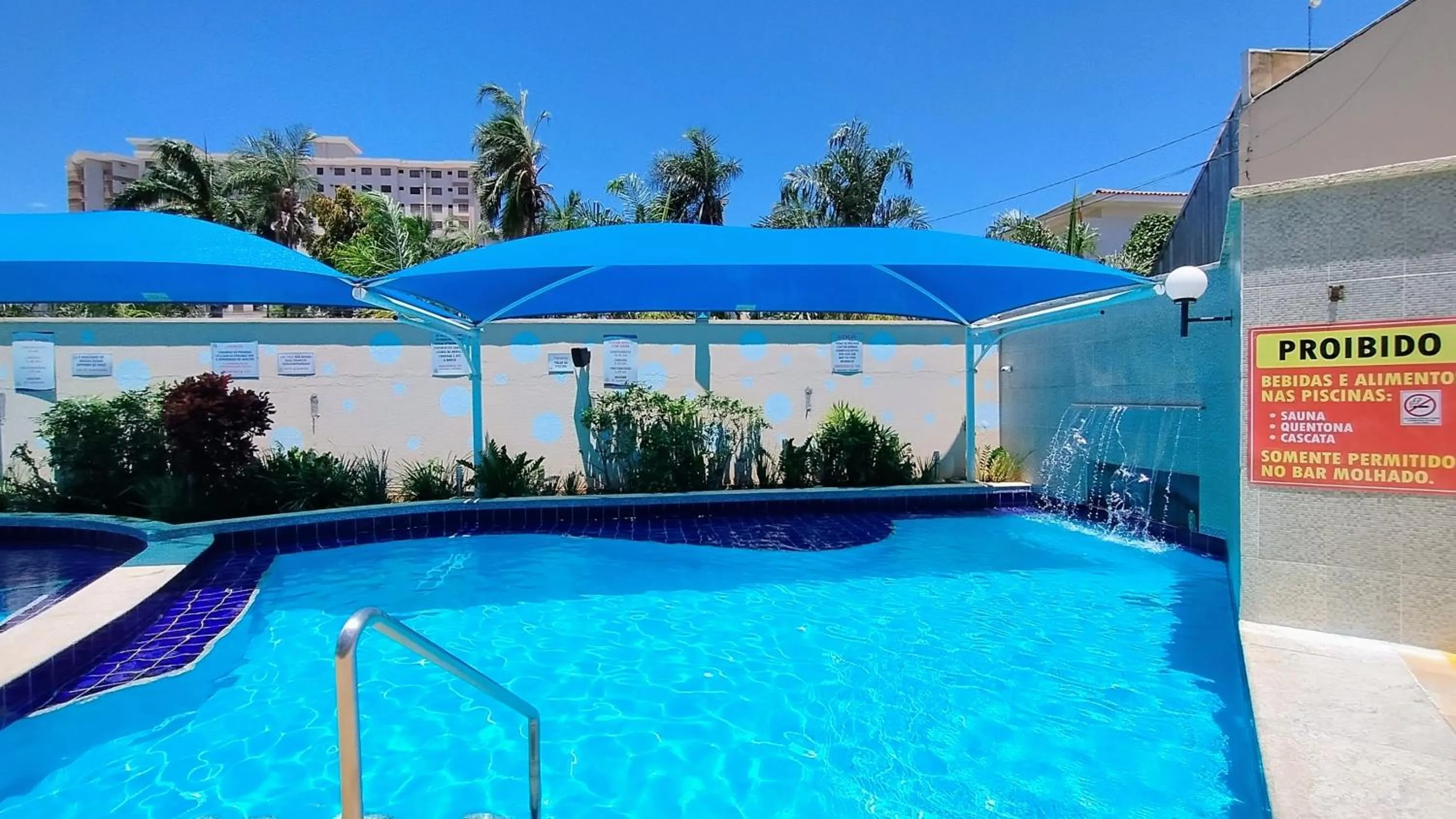 Pool view in Thermas das Caldas - Caldas Novas - ACHEI FERIAS - Com Roupa de Cama