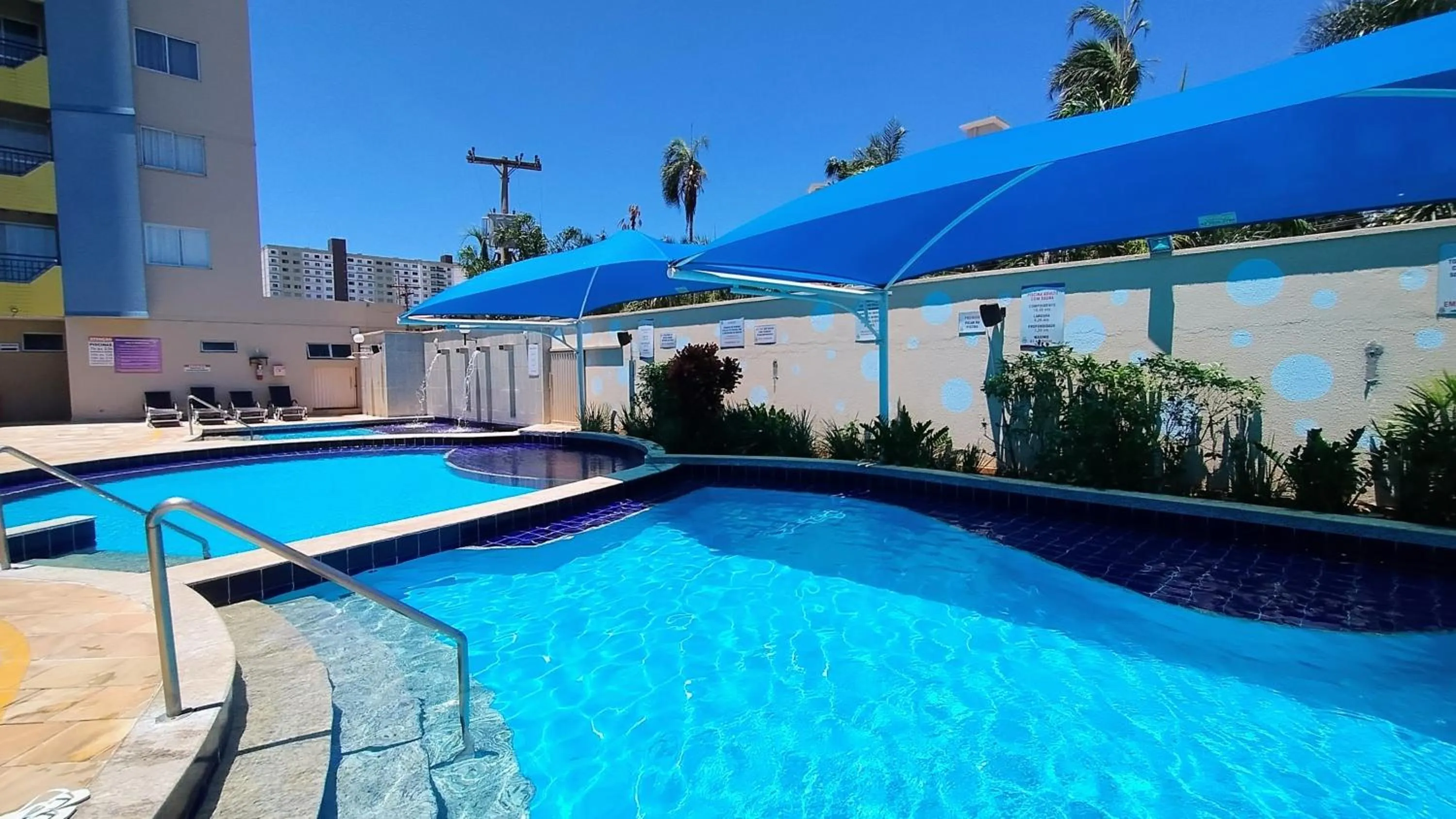 Pool view in Thermas das Caldas - Caldas Novas - ACHEI FERIAS - Com Roupa de Cama