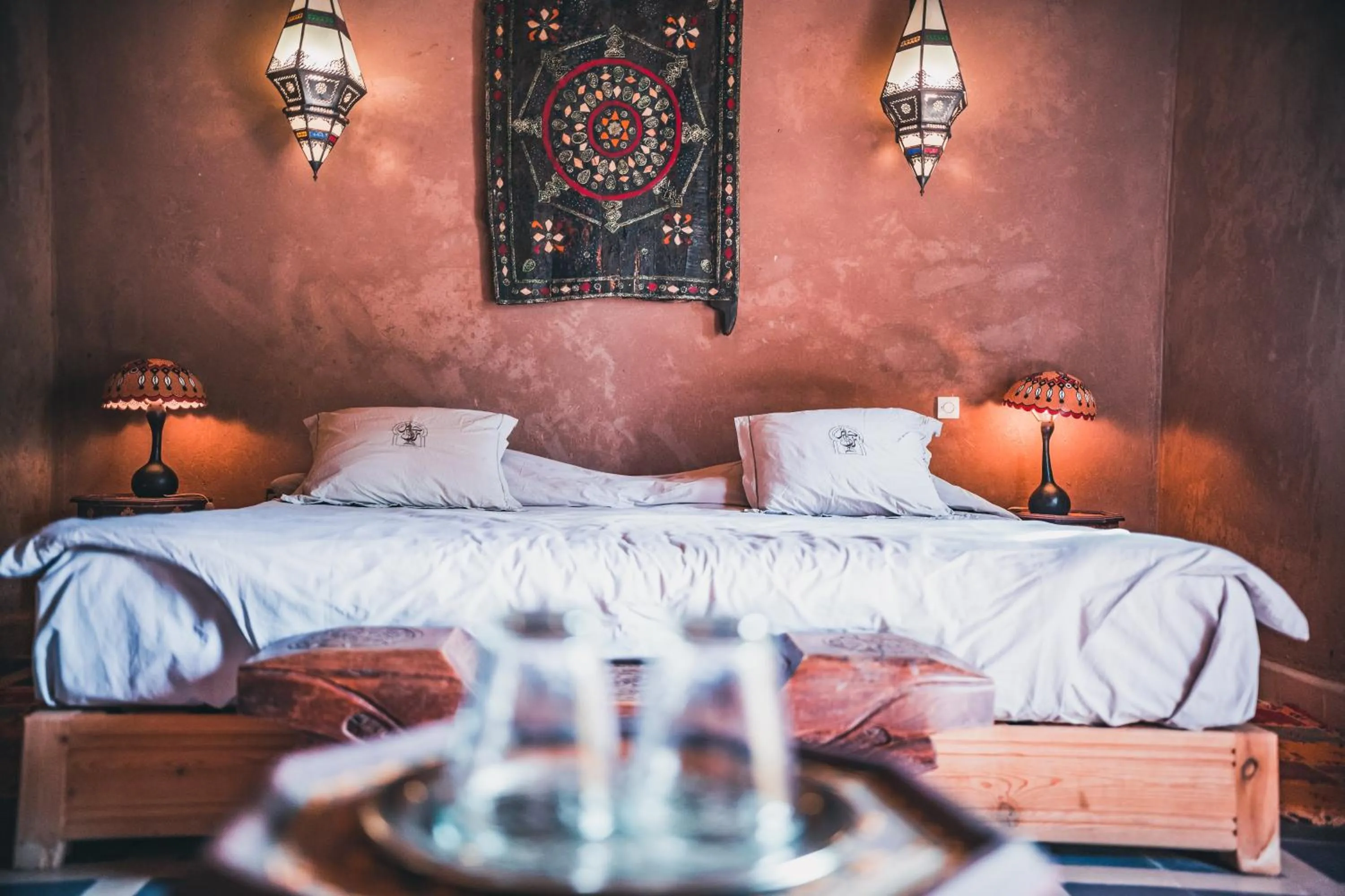 Bed in Dar Azawad Boutique Hotel - Mhamid Sahara Stay